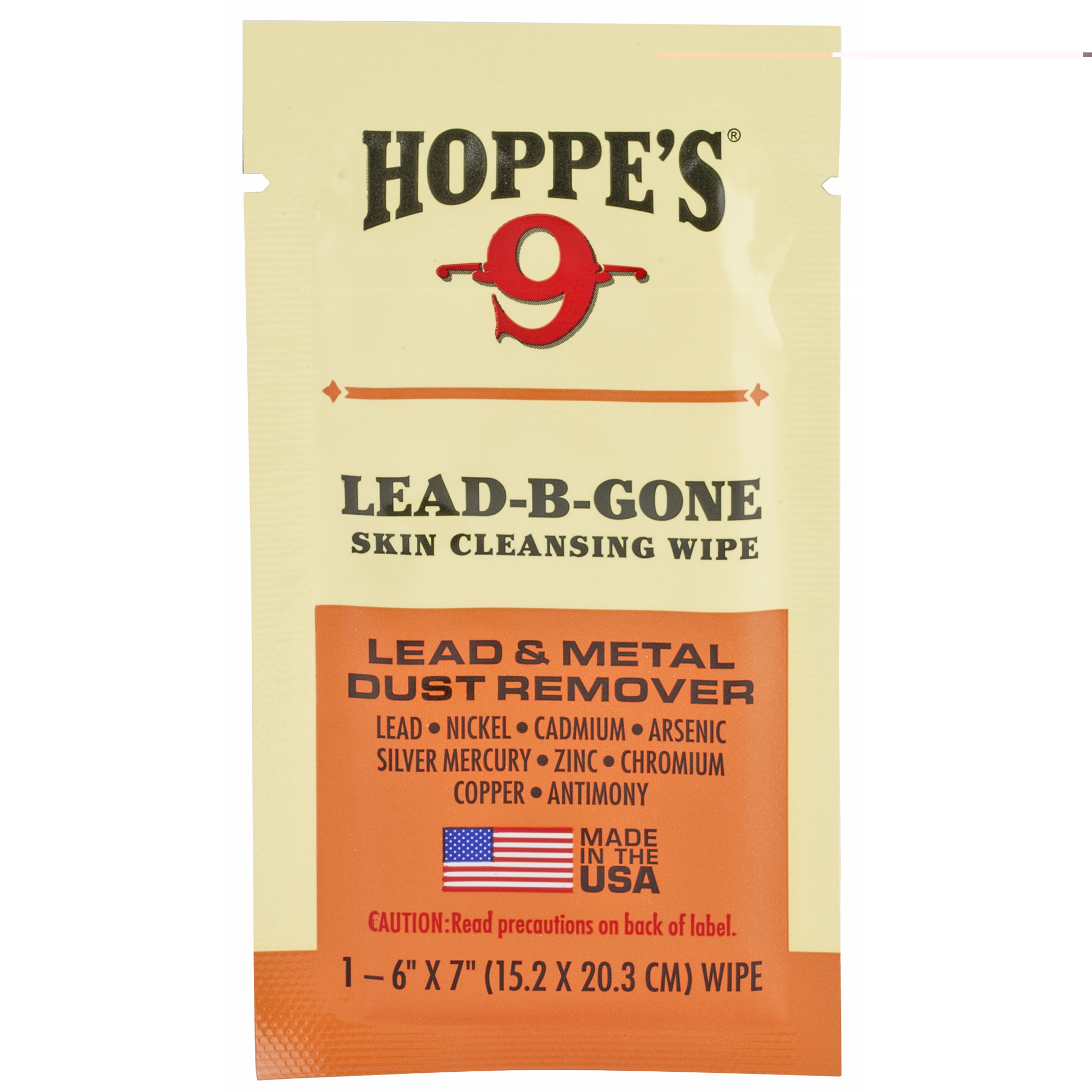 Hoppes Lead Be Gone Wipe 6 Count Gun Cleaning Kits & Gun Cleaning