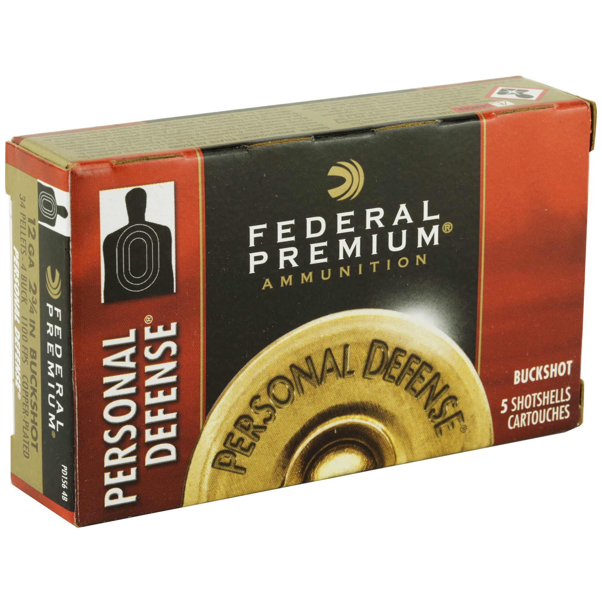 Fed Pd 12ga 2.75" 4bck 34 Plt 5/250