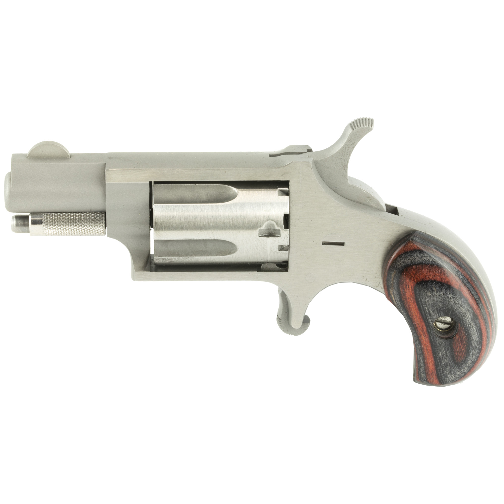 744253001666 Naa Mini Rev 22lr 1 1/8" Red/blk Grp