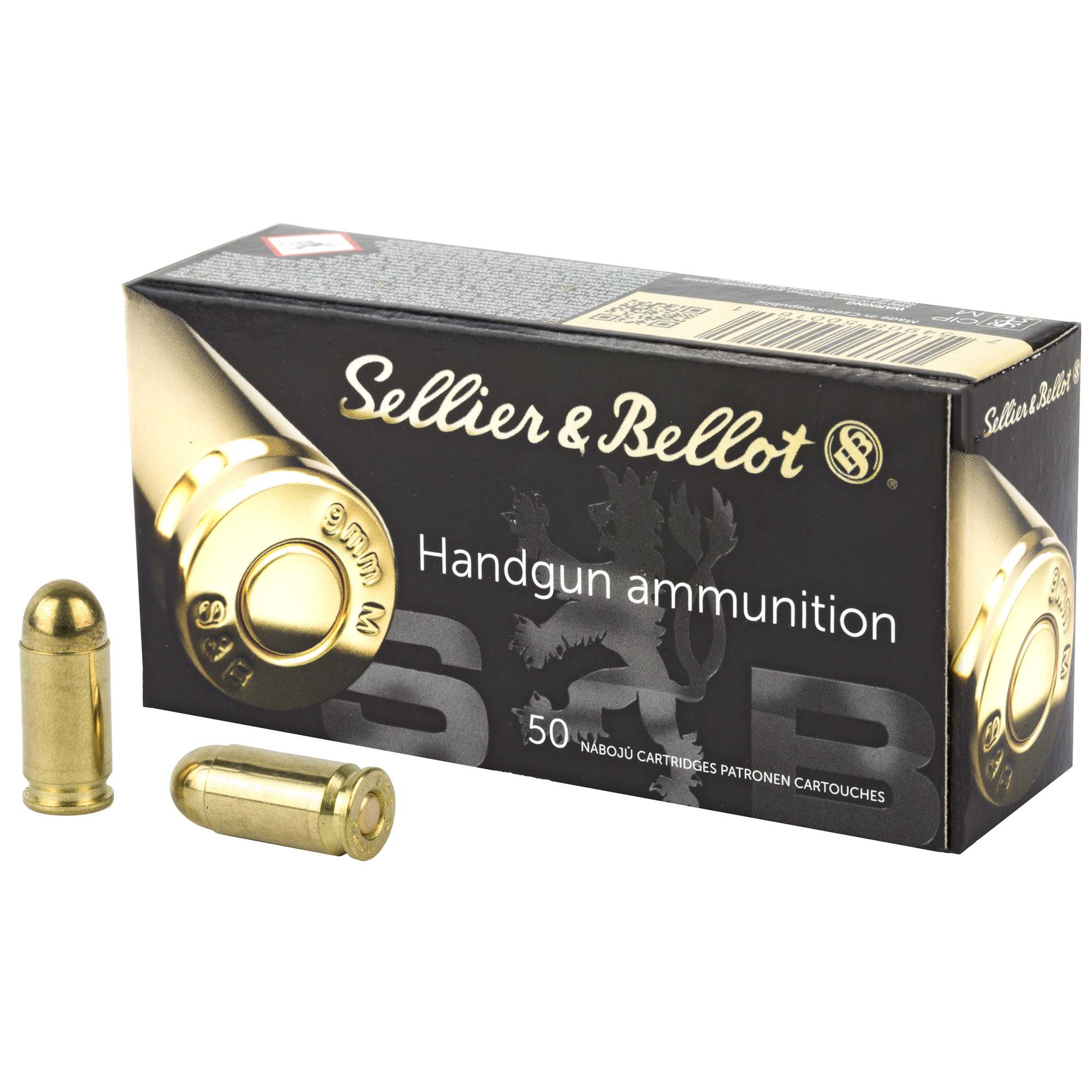 754908500161 S&b 9mm Makarov 95gr Fmj 50/1000