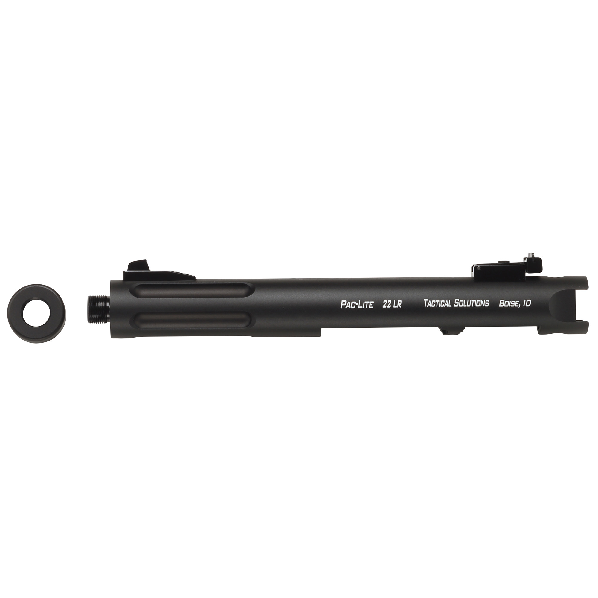 856365001677 Tac Sol Pac-lite Pist Bbl 4.5" Blk F