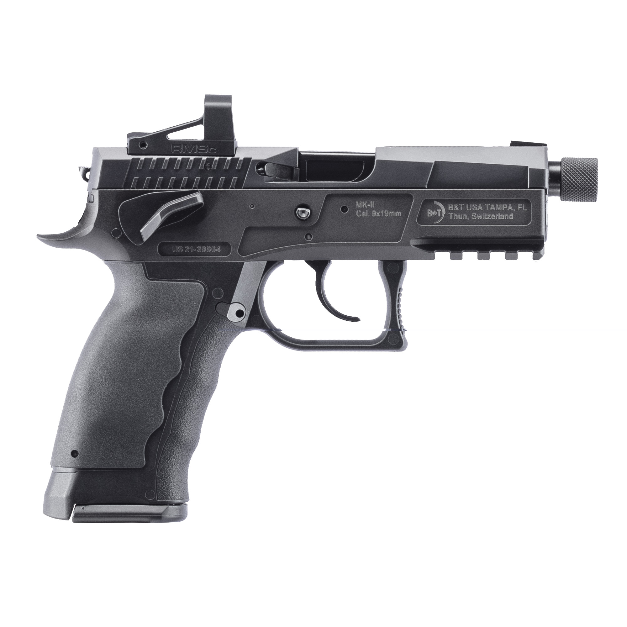 840225707649 B&t Mkii 9mm 4.3" 17rd Blk Da/sa