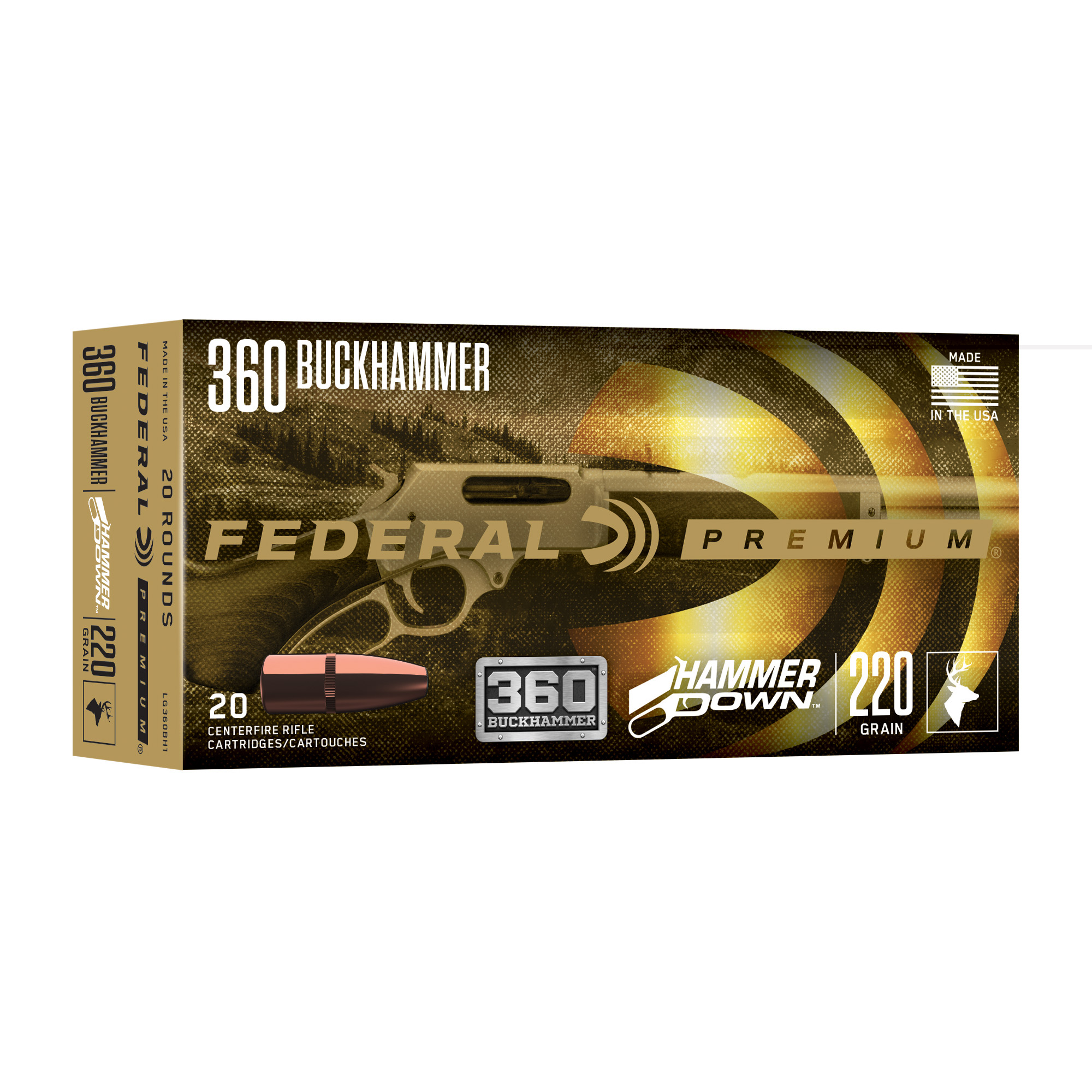 Fed Hammer Down 360buckhammer 200gr Rifle Ammunition at