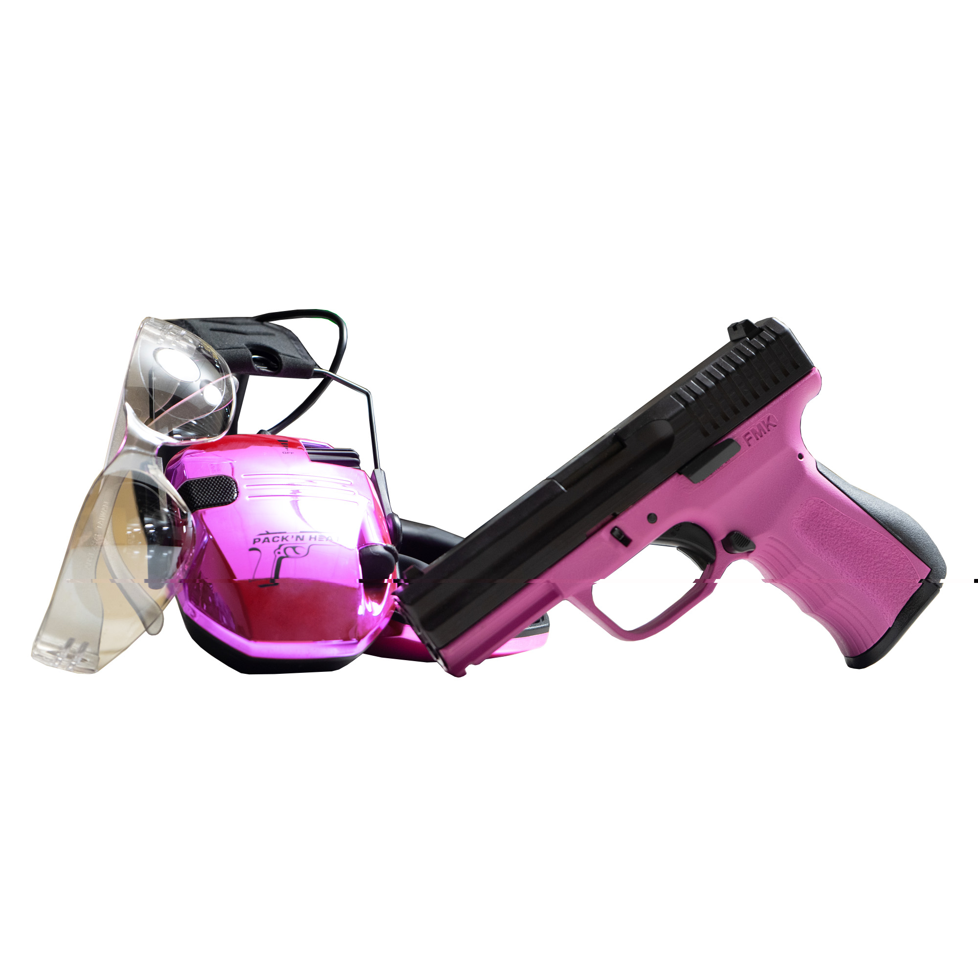 Fmk 9c1g2-fat 9mm 4" 14rd Pnk W/muff