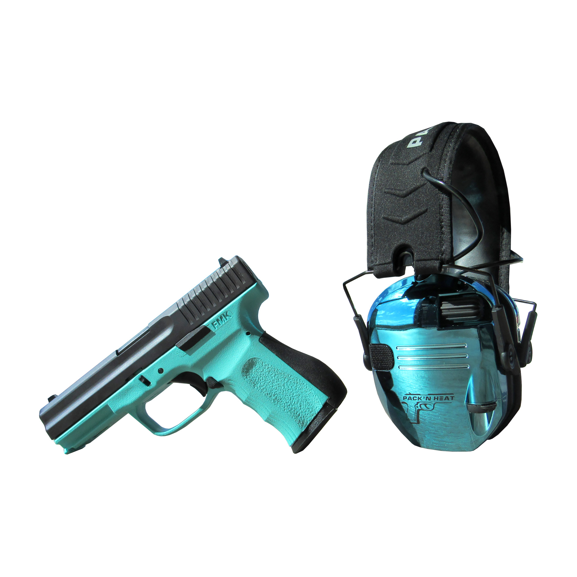 Fmk 9c1g2-fat 9mm 4" 14rd Blu W/muff