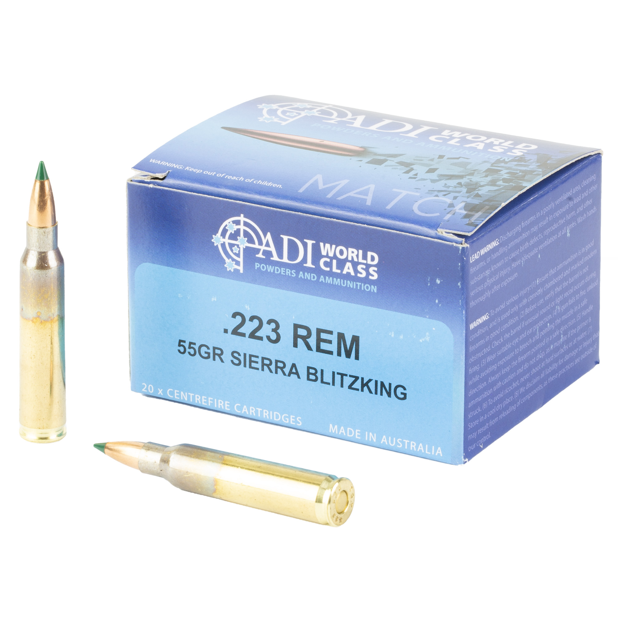 9332153003166 Adi 223 Rem 55gr Sbk Bt 20/200