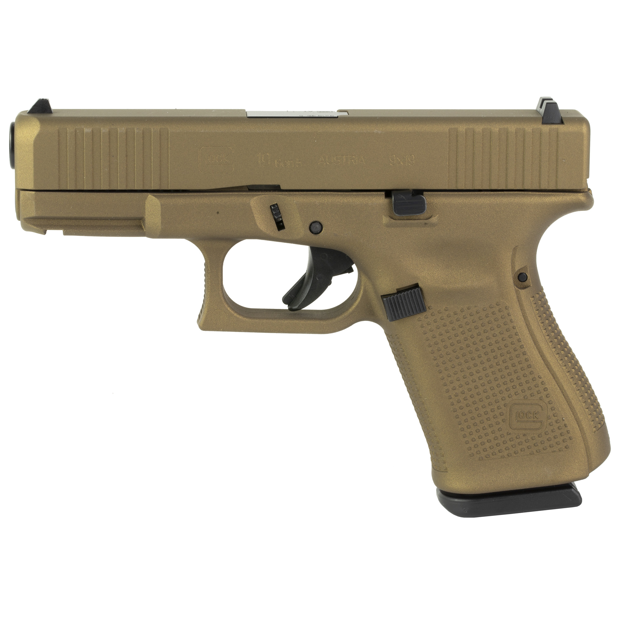 Glock 19 Gen5 9mm 15rd Burnt Bronze