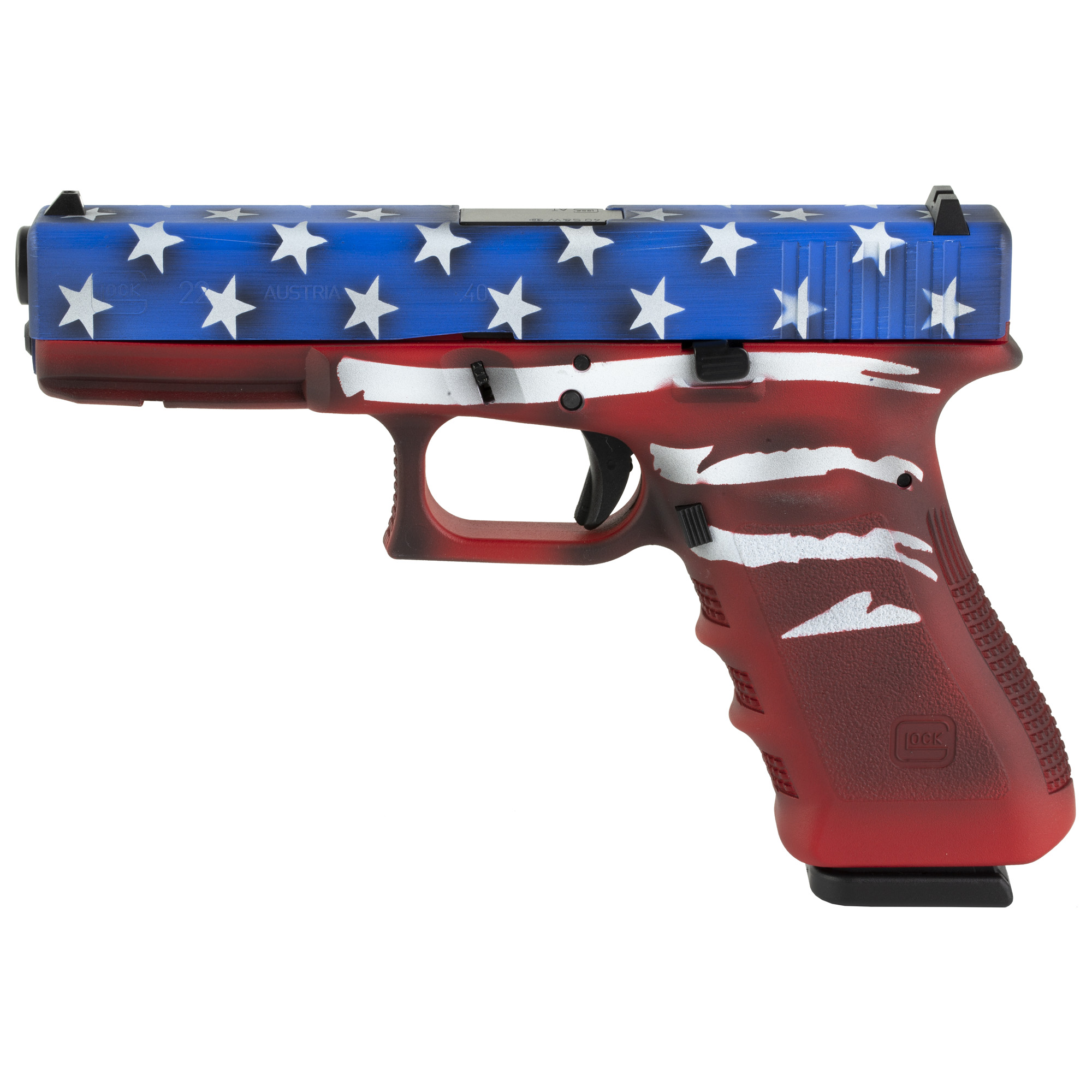 Glock 22 Gen3 40sw 15rd Rwb Bw Flag