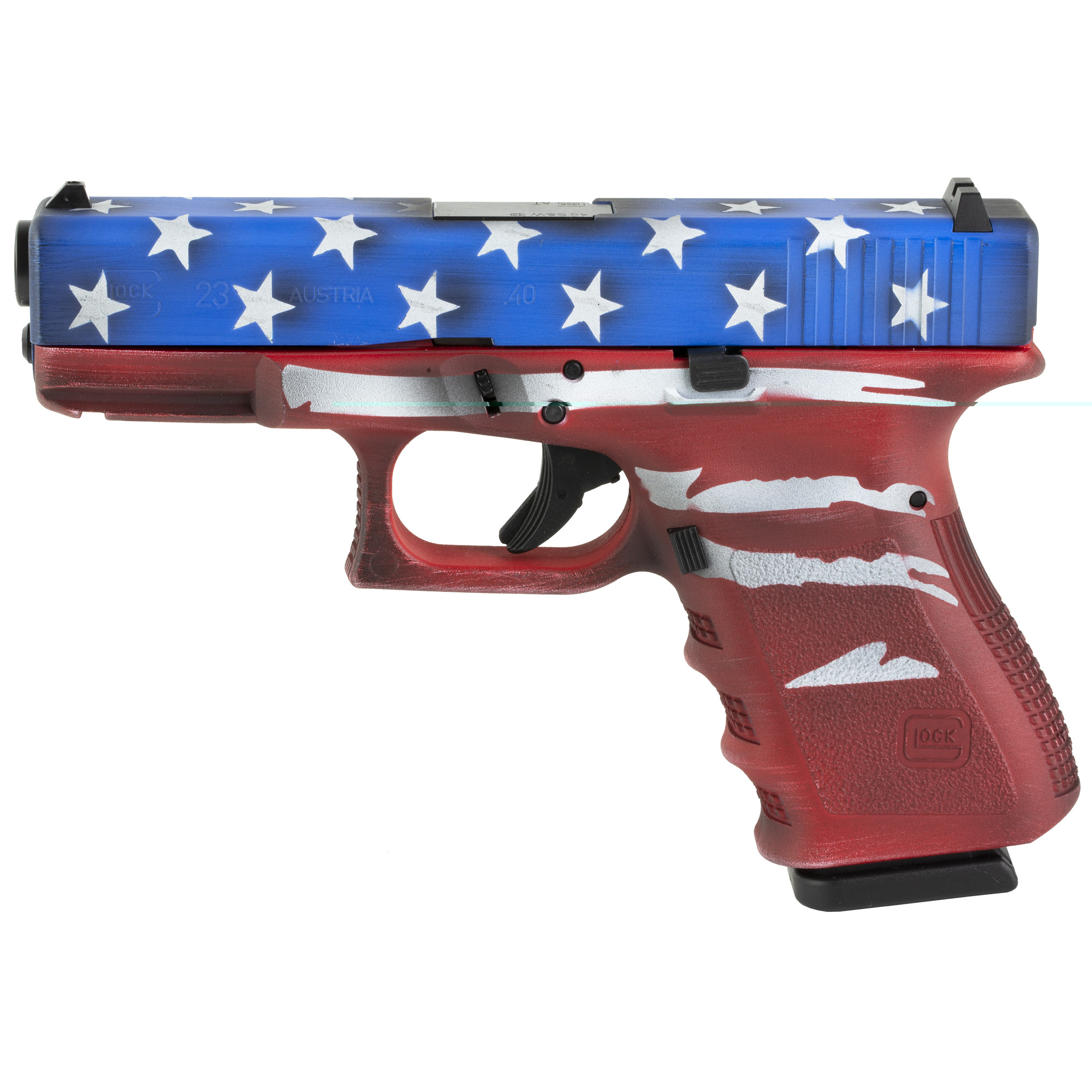 Glock 23 Gen3 40sw 13rd Rwb Bw Flag