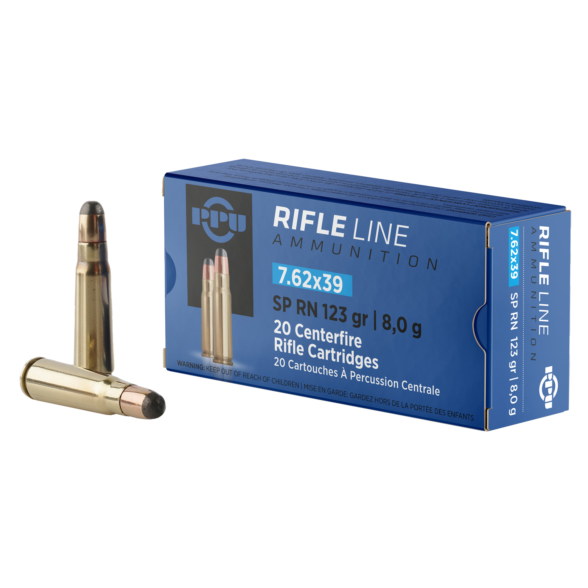 8605003820949 Ppu 7.62x39 Pointed Sp 123gr 20/1000