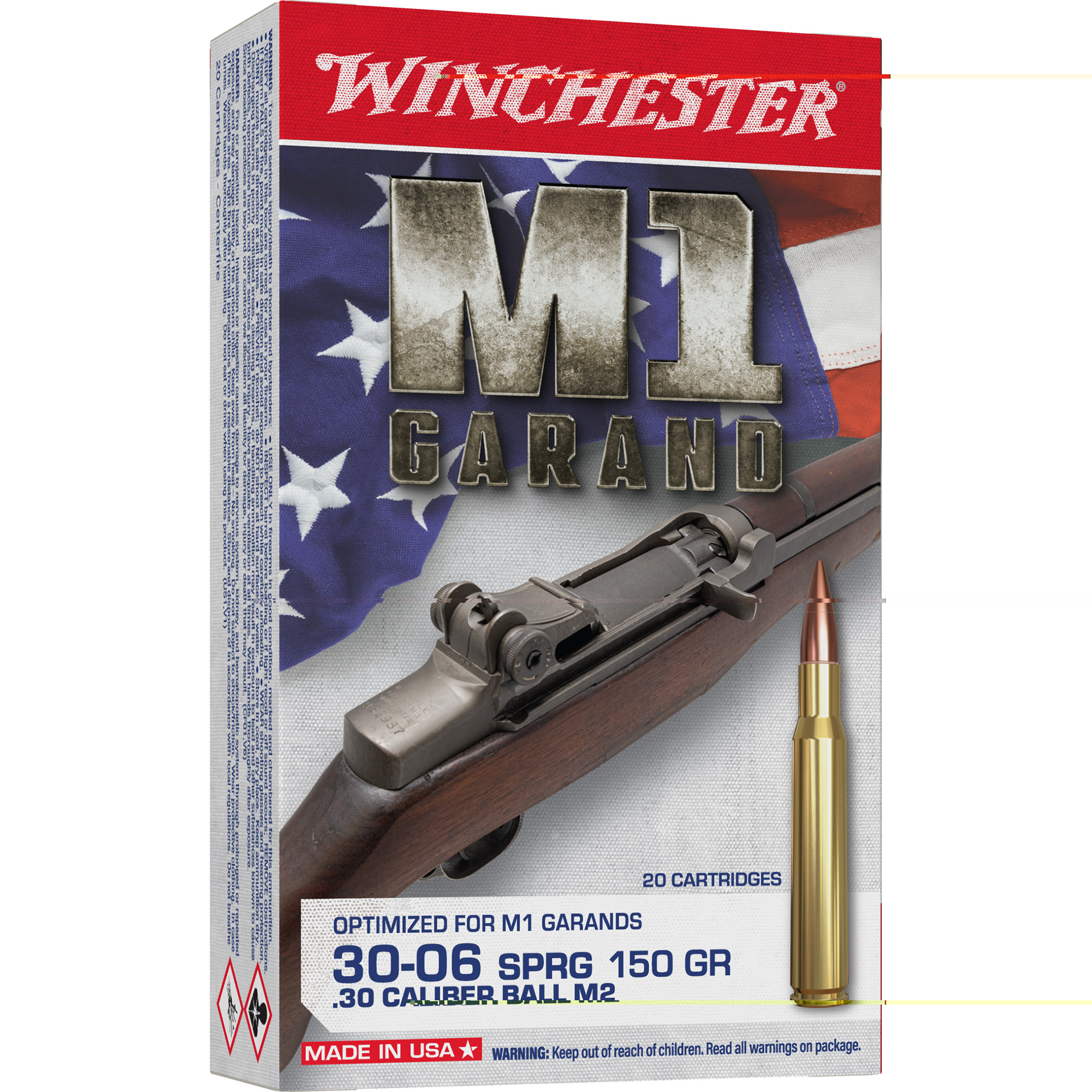 Win M1 Garand 30-06 150gr 20/200