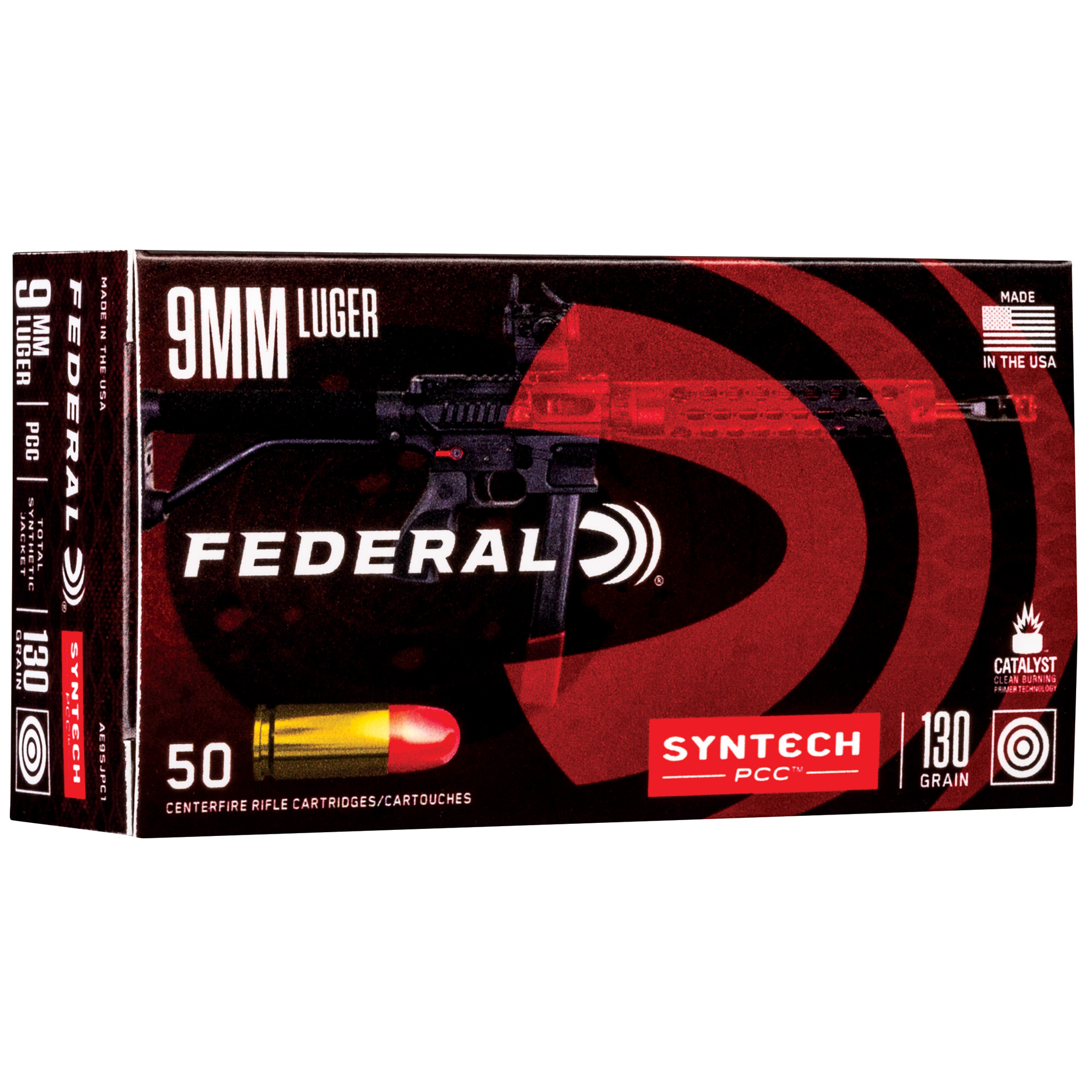 604544642896 Fed Ae 9mm 130gr Pstl Cal Tsj 50/500