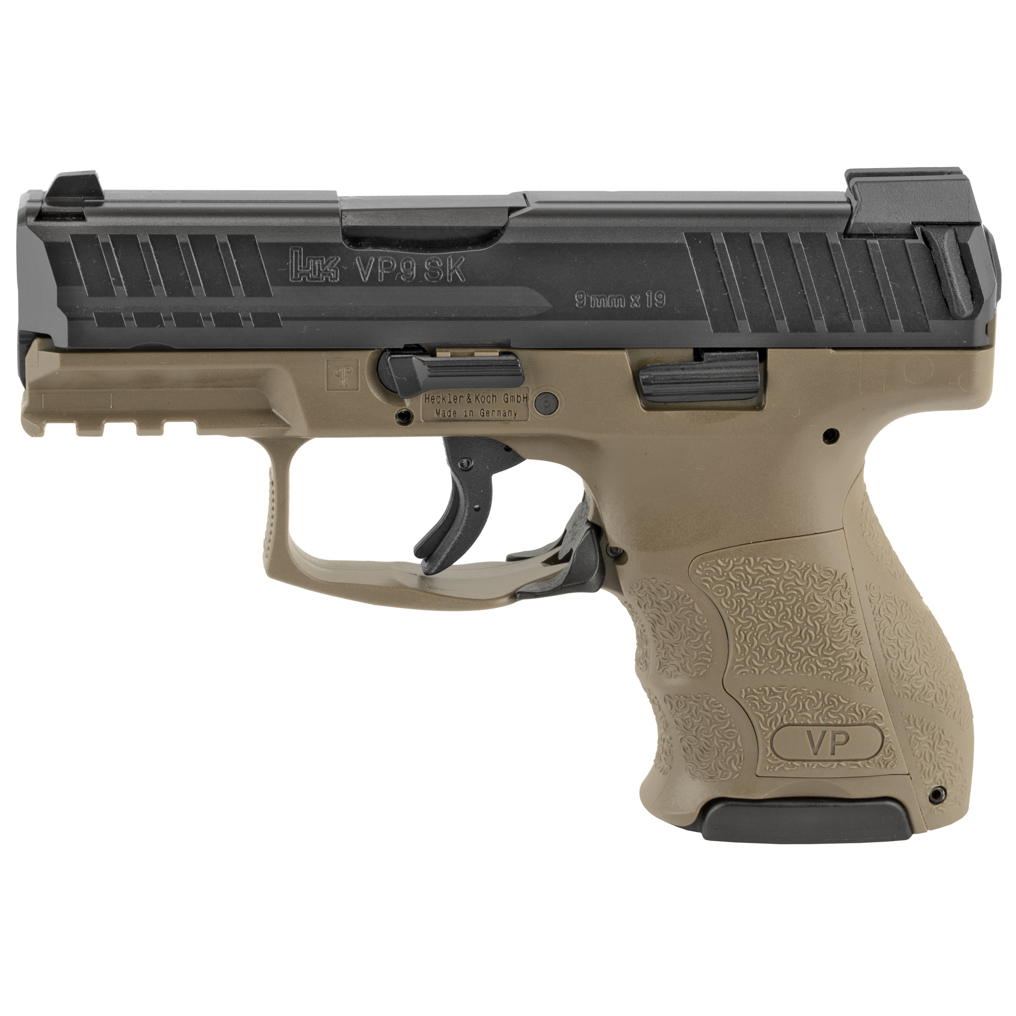 642230262232 Hk Vp9sk 9mm 3.39" 3-13rd Ns Fde