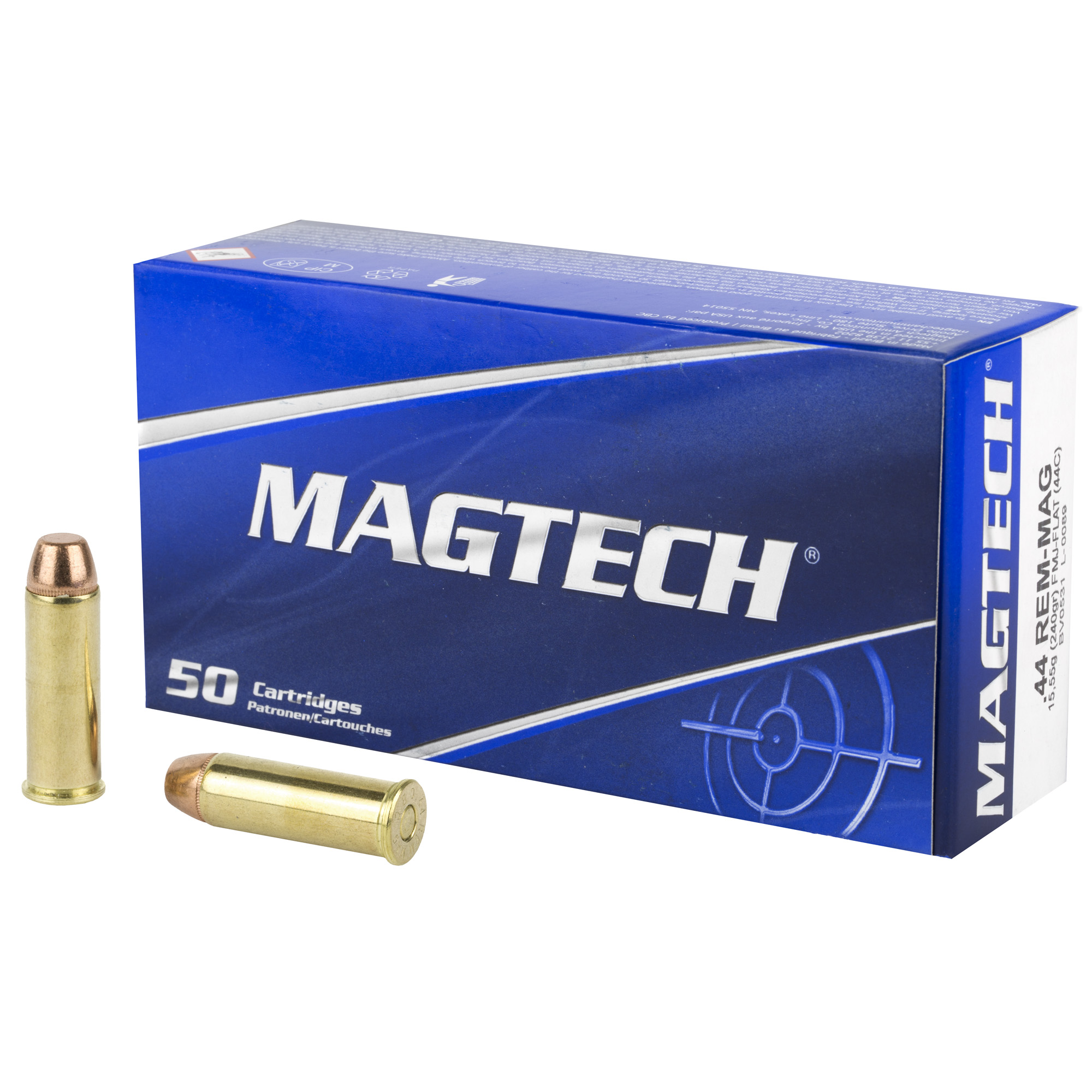 754908186310 Magtech 44mag 240gr Fmj Flat 50/1000