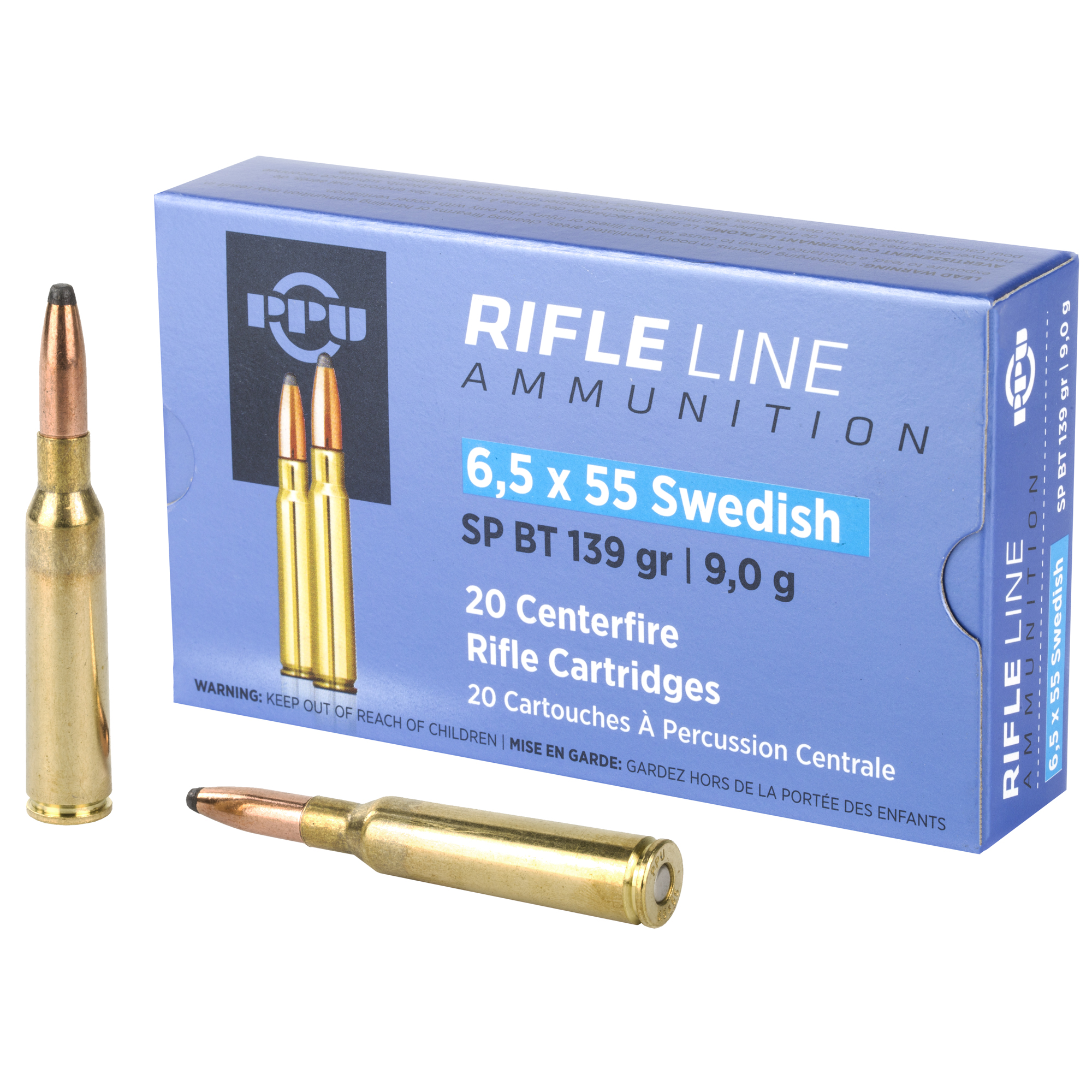 8605003812722 Ppu 6.5x55 Swedish Sp 139gr 20/200