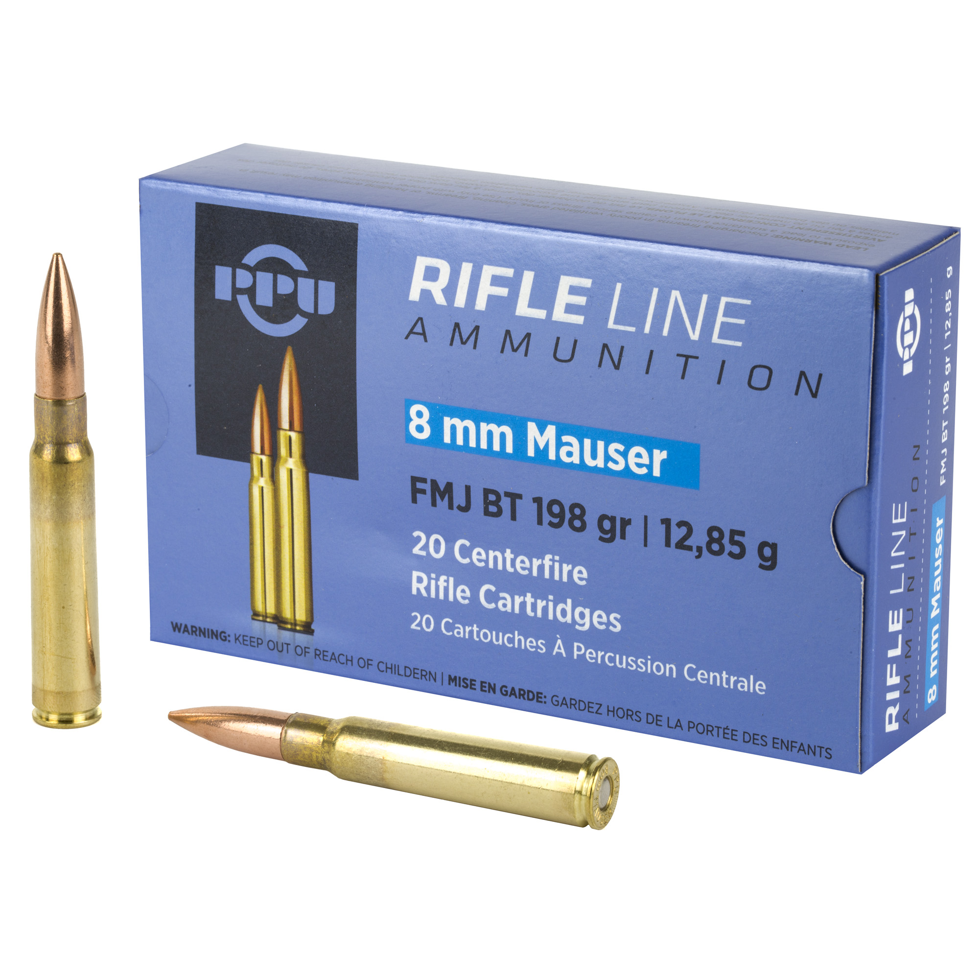 8605003812920 Ppu 8mm Mauser Fmj 198gr 20/200