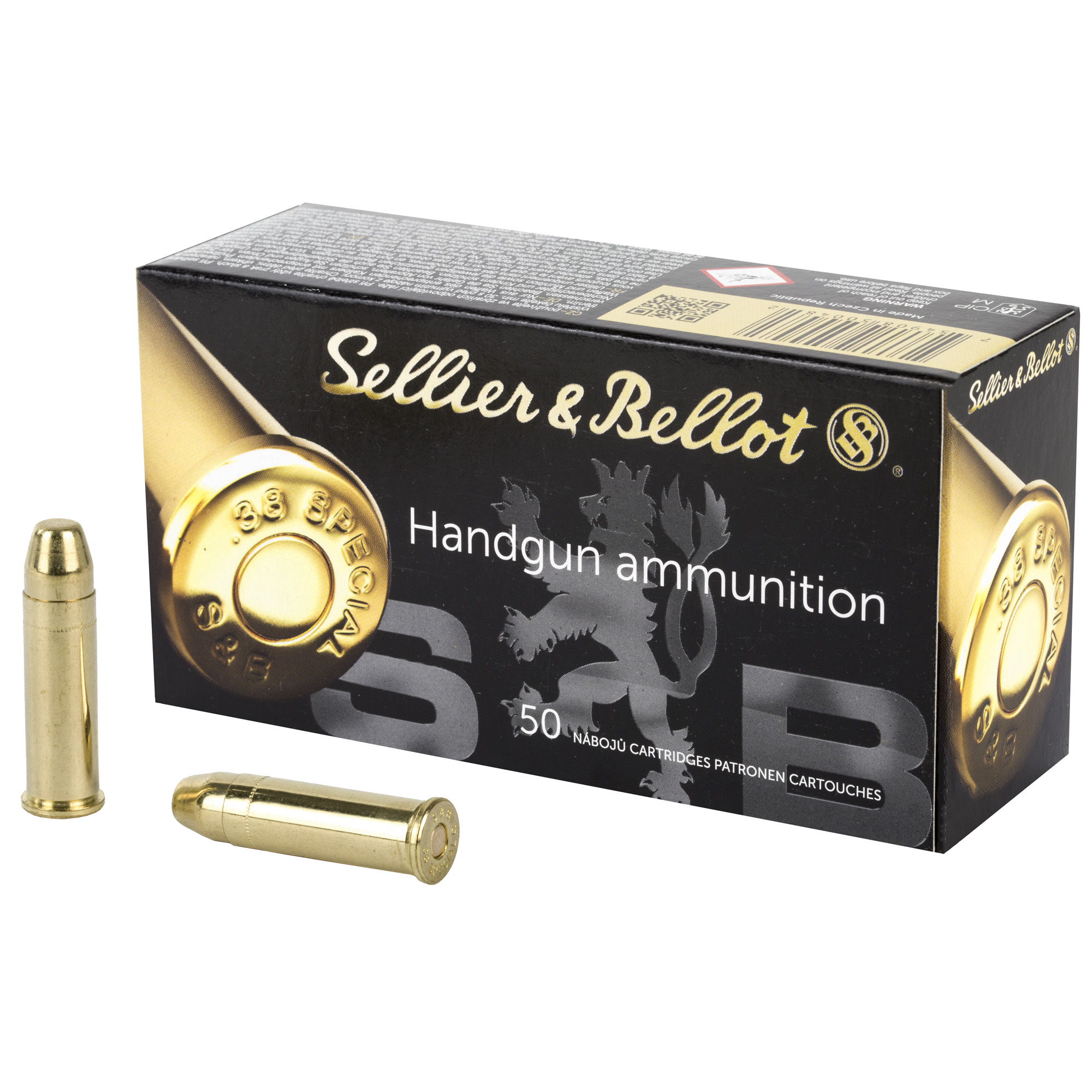 754908500482 S&b 38spl 158gr Fmj 50/1000