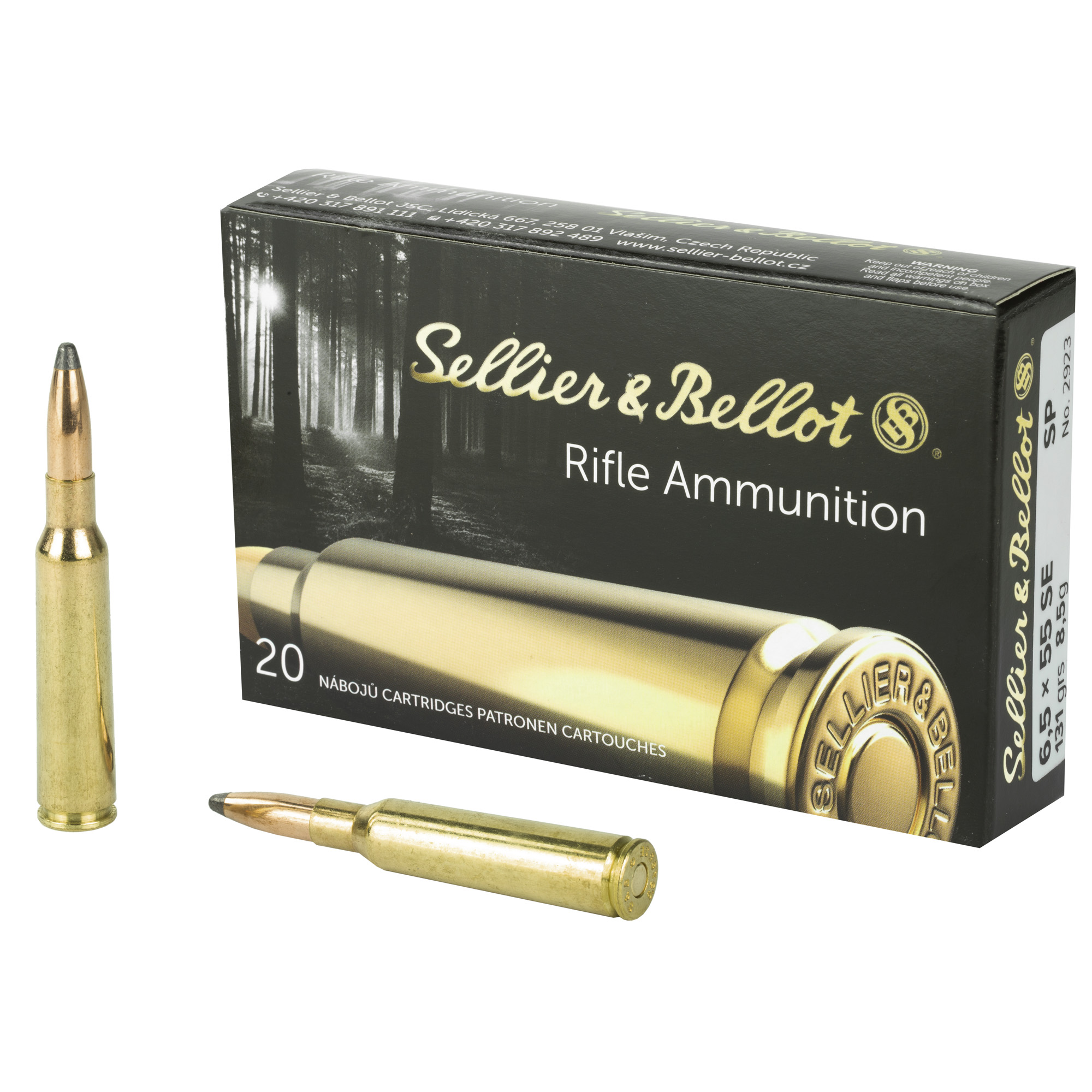 754908512393 S&b 6.5x55sw 131gr Sp 20/400
