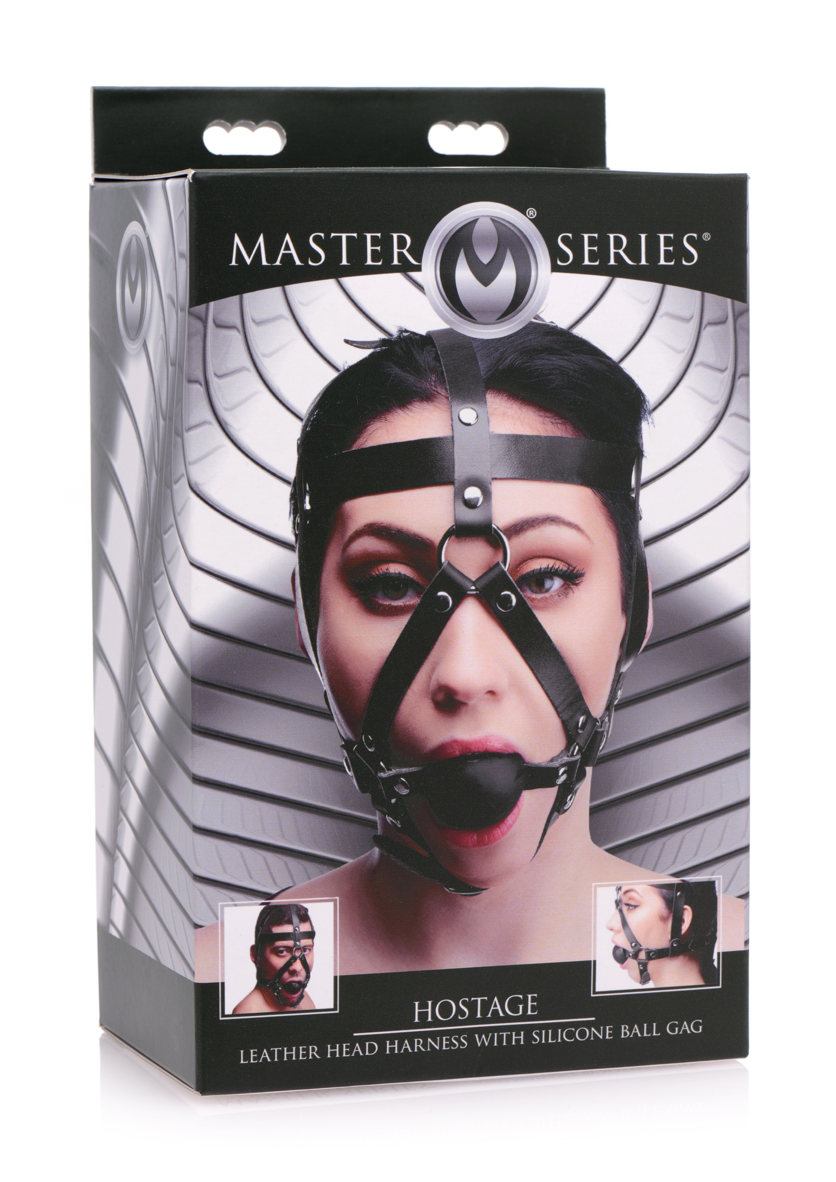 Detachable Dual-Use Ball Sponge strip Mouth Open PU Leather Bit Gags Harness