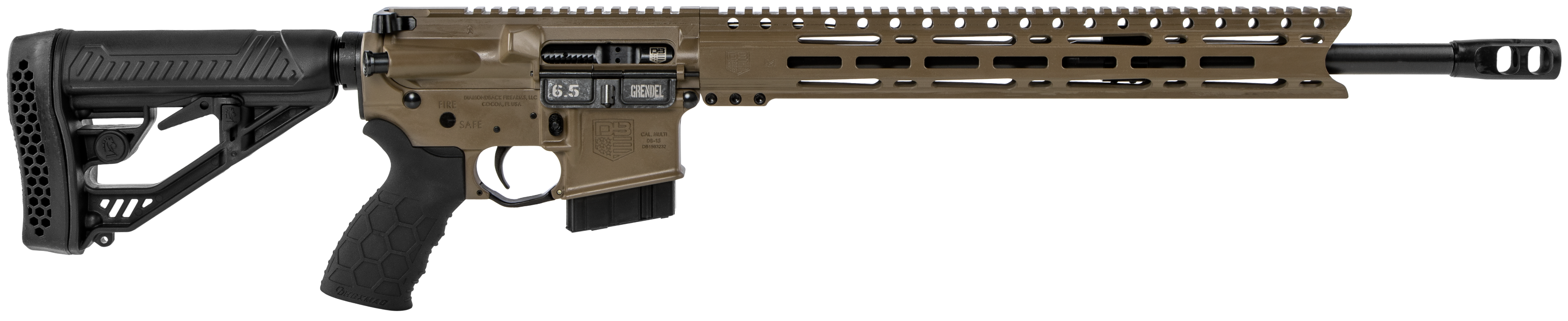 815875014867 Diamondback Db15 Elite, Dia Db1565gemlfde 6.5grn 15ml              28r Fde