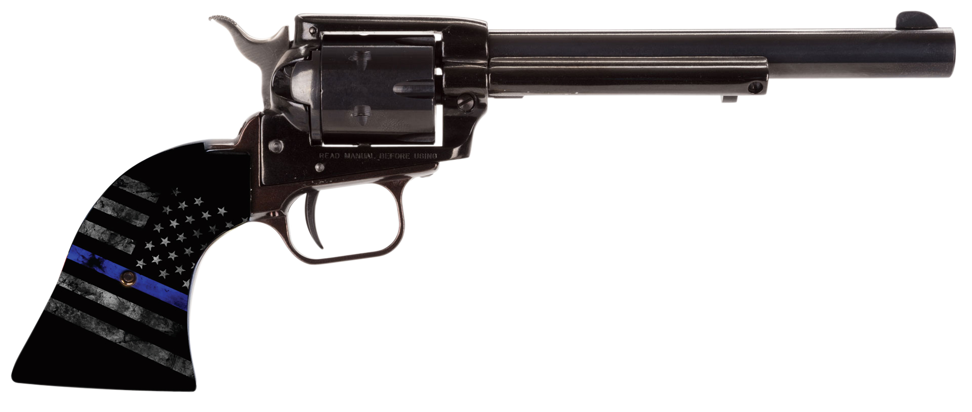 Heritage Mfg Rough Rider, Her Rr22b6tbl 22lr 6.50 6rd Thin Bl Line