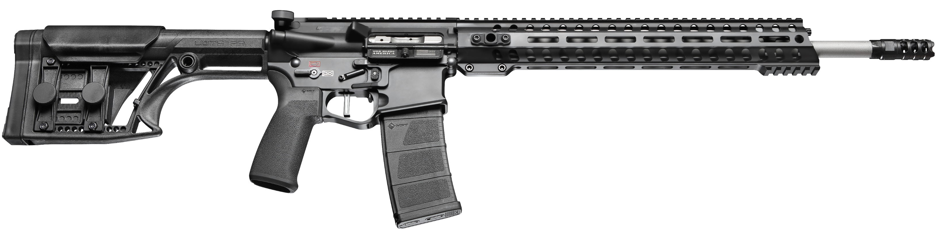 Patriot Ordnance Factory Renegade +, Pof 01180 Ren Plus G4 Dir-imp 16 14m Rail 556 Blk