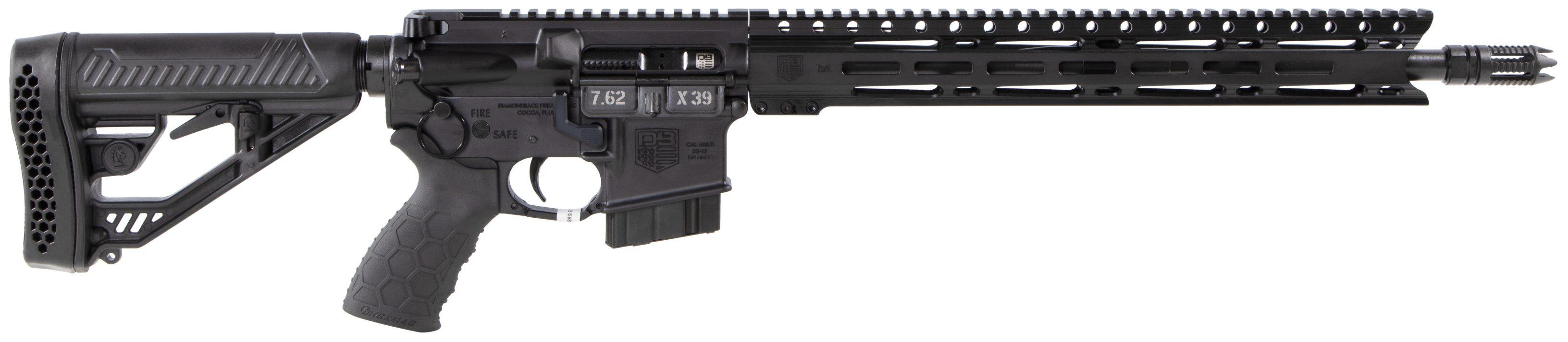 815875015444 Diamondback Db15 Elite, Dia Db1547emlbca   7.62x39 15ml Rl 16 *ca*     Blk