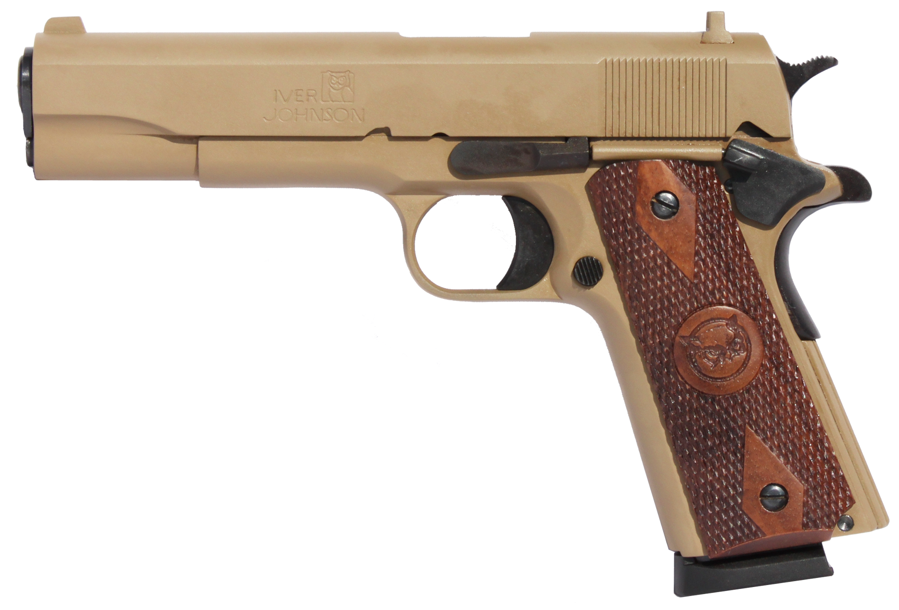 609788801115 Oaks Wholesale Dist/iver 1911 A1, Iver 1911a1coyote 45 5in Gvrn Coy Tan