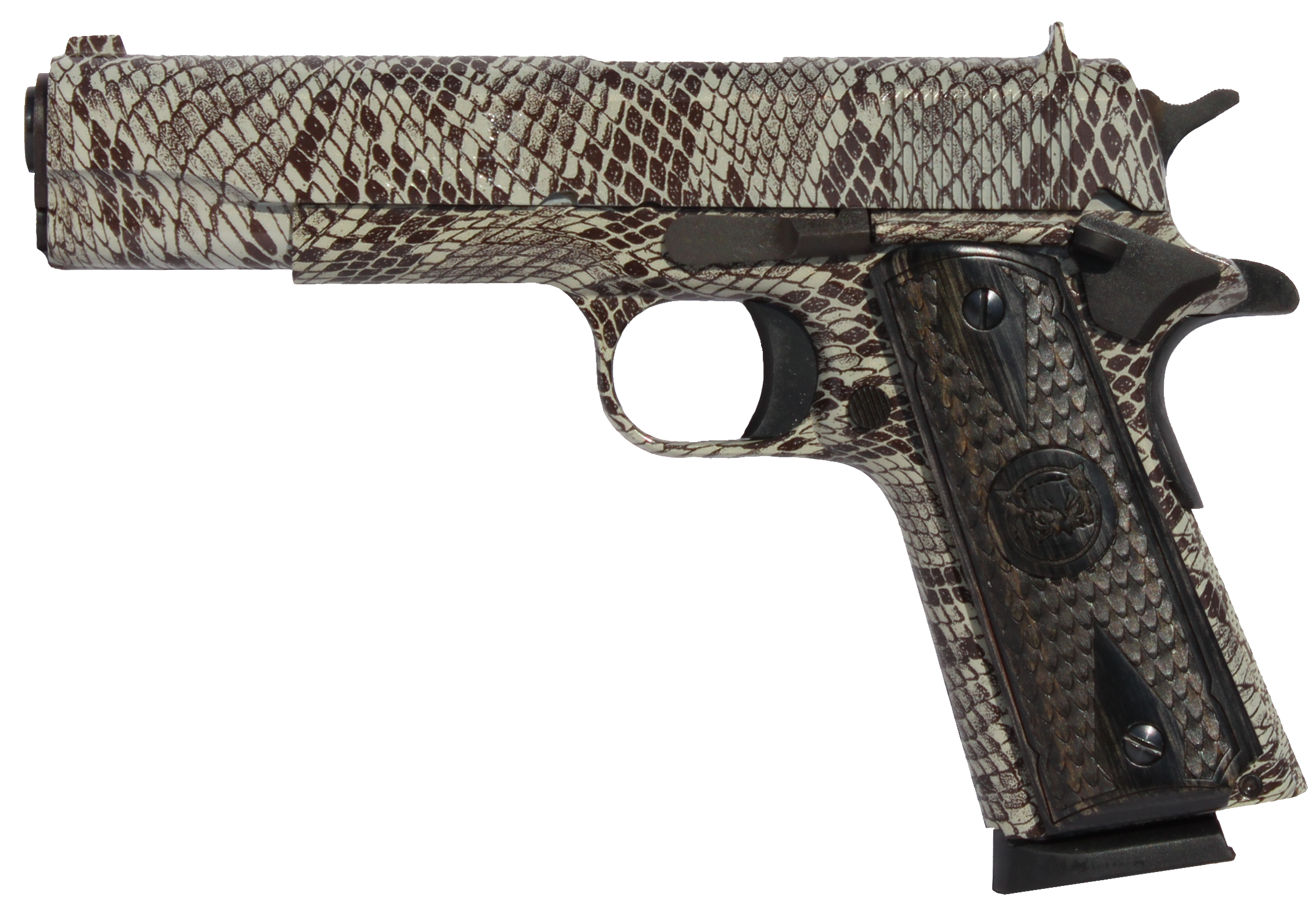 609788801160 Oaks Wholesale Dist/iver 1911 A1, Iver 1911a1copperhead 45 5in Gvrn Snake Tan