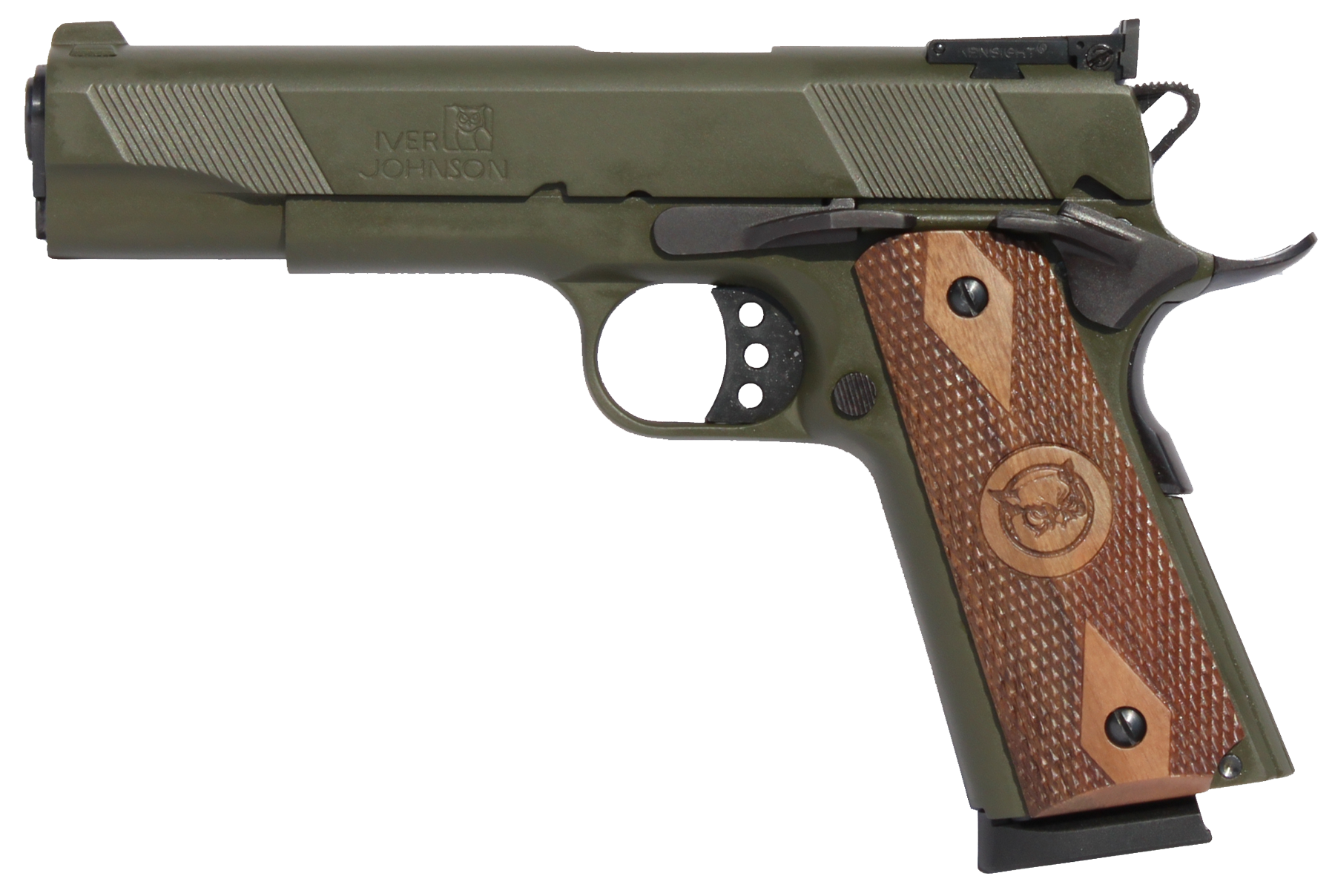 Oaks Wholesale Dist/iver 1911 Eagle, Iver Eagleodgreen   45    5in Gvrn Dlx As Odgrn