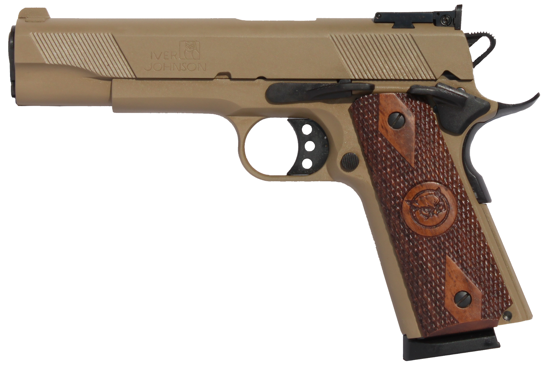 Oaks Wholesale Dist/iver 1911 Eagle, Iver Eaglecoyotetan 45    5in Gvrn Dlx As Coytn