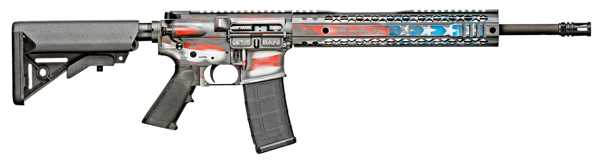 Black Rain Patriot, Bro Patriotamerica   5.56 Spec+ American Flag
