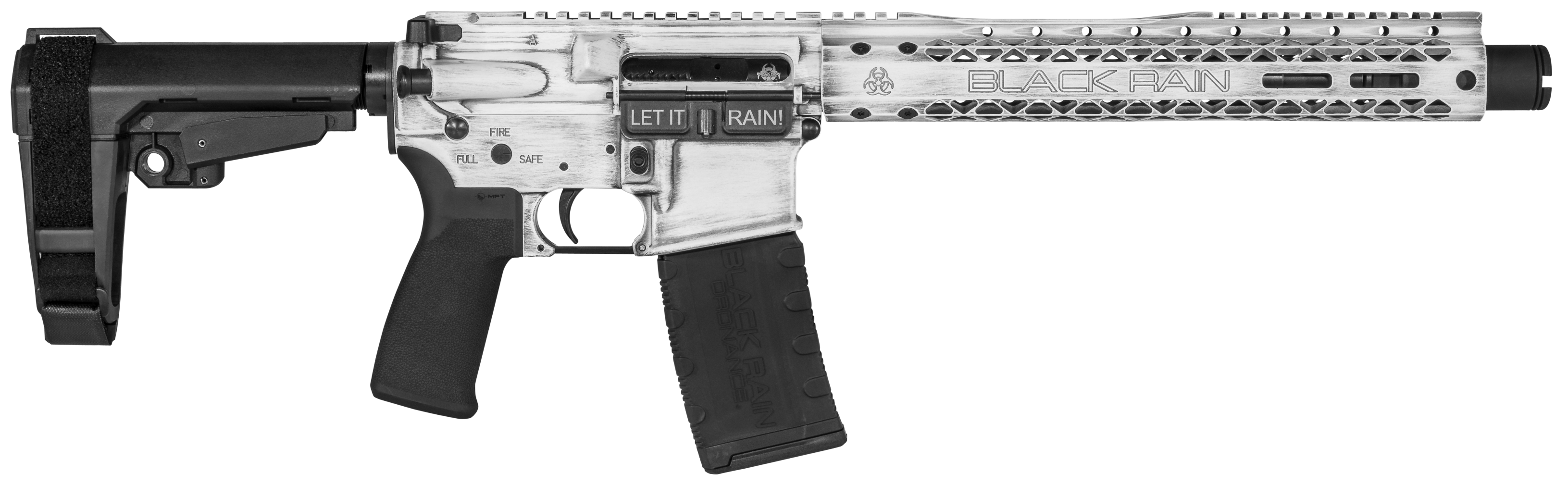 Black Rain Fusion, Bro Brofusionpsba3wb 5.56 Pstl 10.5 Wht Btlwrn