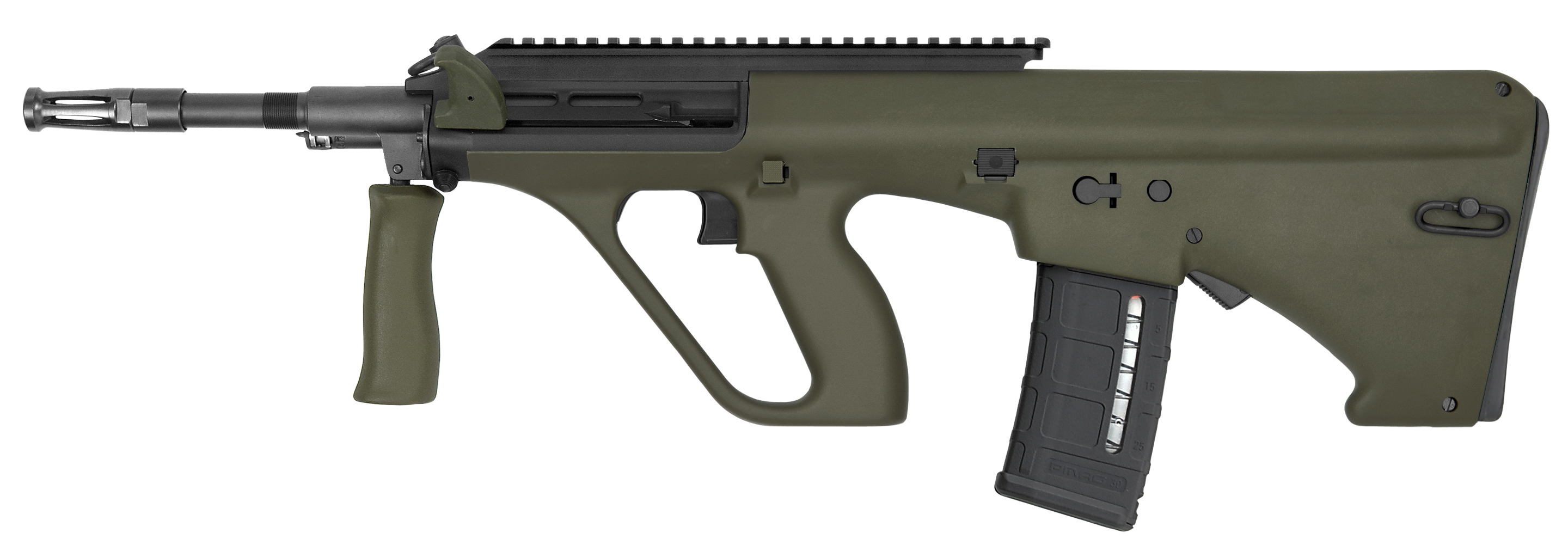 Steyr Aug A3, Steyr Augm1grnnatol2 Auga3 M1 223 Ext Rail  Grn
