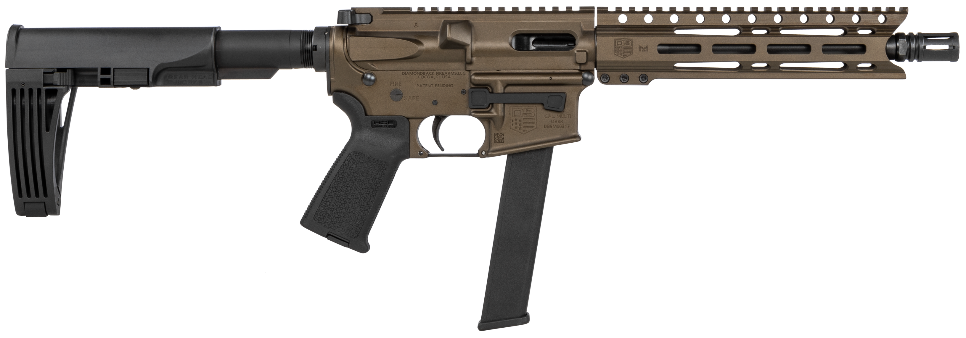 815875015871 Diamondback Db9r, Dia Db9rpmlmb10 9mm 10in Mlk 9 Mdbrz