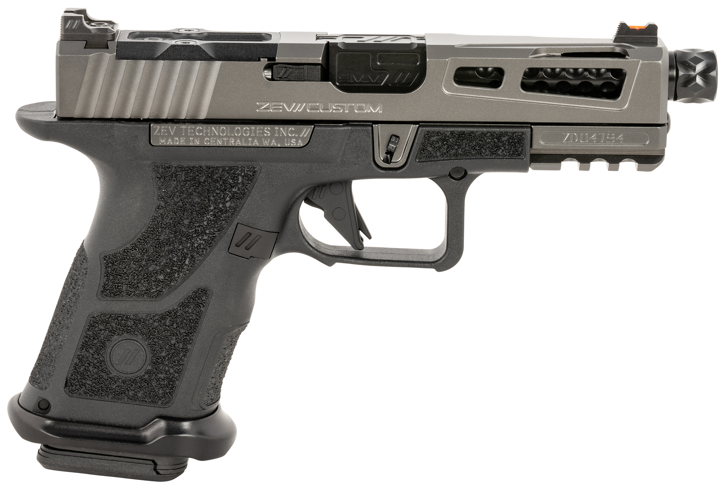 811338035110 Zev Oz9, Zev Oz9c-gry-cpt-przf-gry-b-th  Oz9 Cmpt 9mm