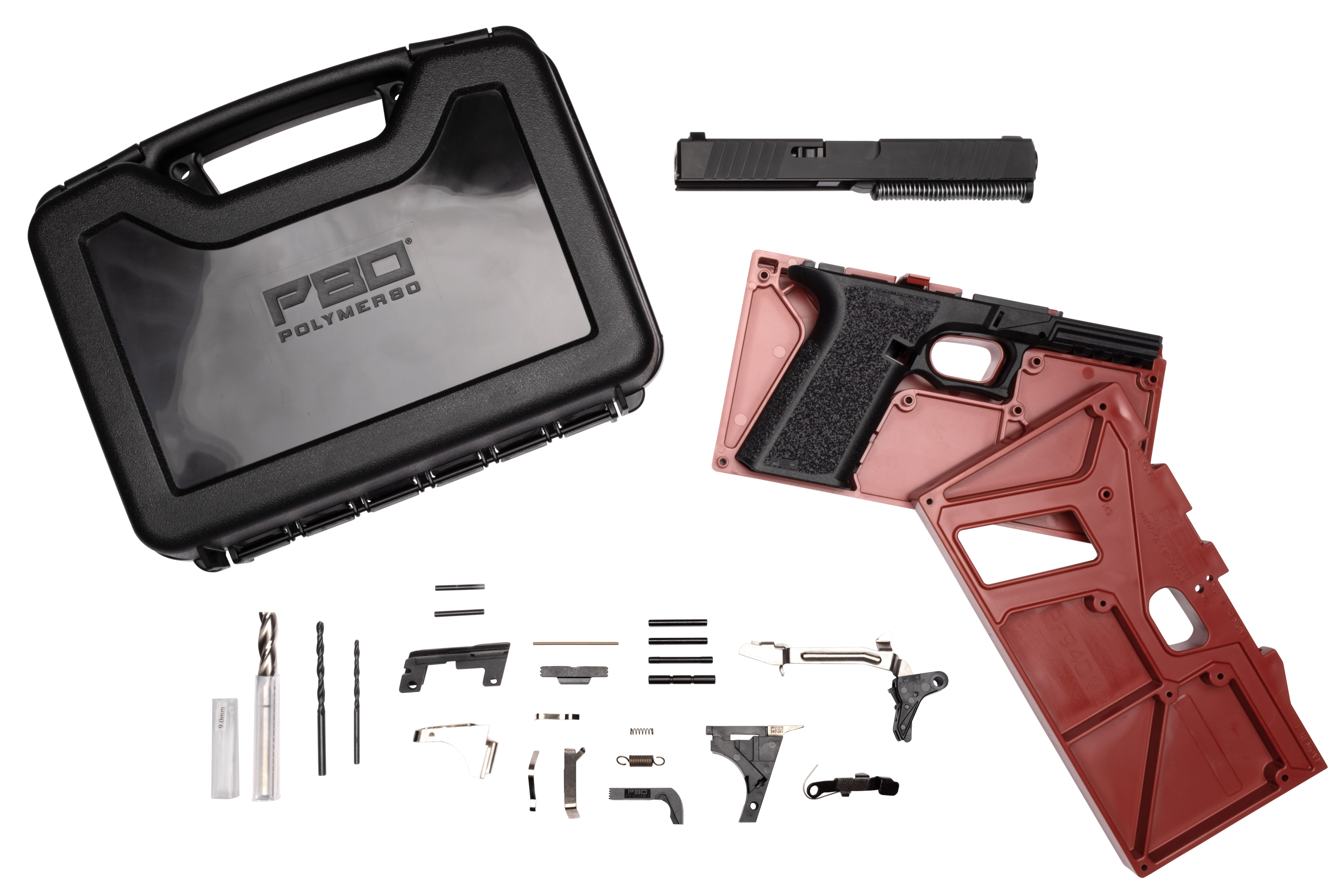 Polymer80 Pf940v2, P80 Pf940v2-bbs-blk Glk17 Buy Build Shoot Kit 15rd