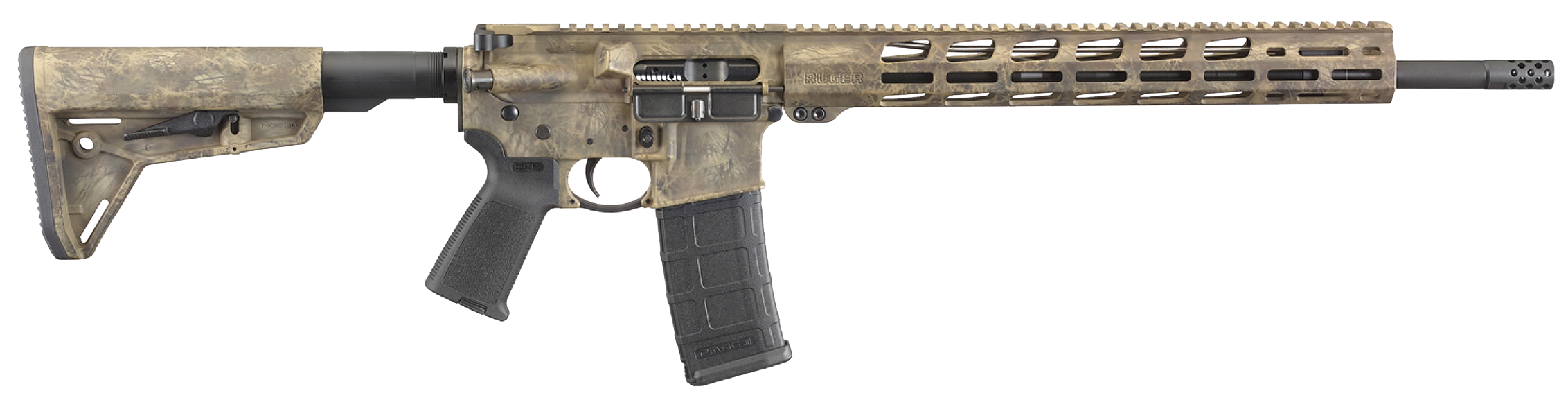 736676085392 Ruger Ar-556, Rug 8539 Ar556 Mpr 223 18 Frazzled Camobrn Cera