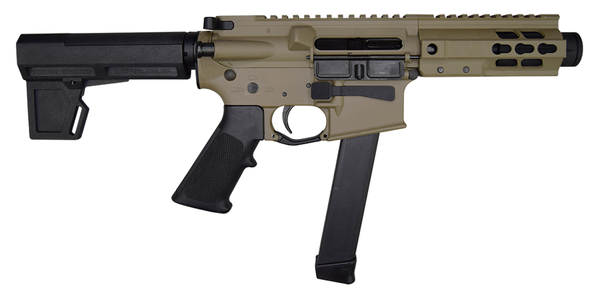 Brigade Firearms Bm-9, Brigade A0915521 9mm 5.5 Brl 5in Rail Fde