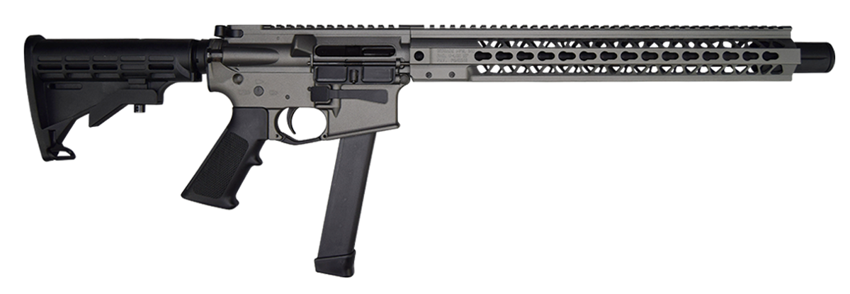 Brigade Firearms Bm-9, Brigade A0911633 9mm 16 Brl 16 Rail Tungsten Gry