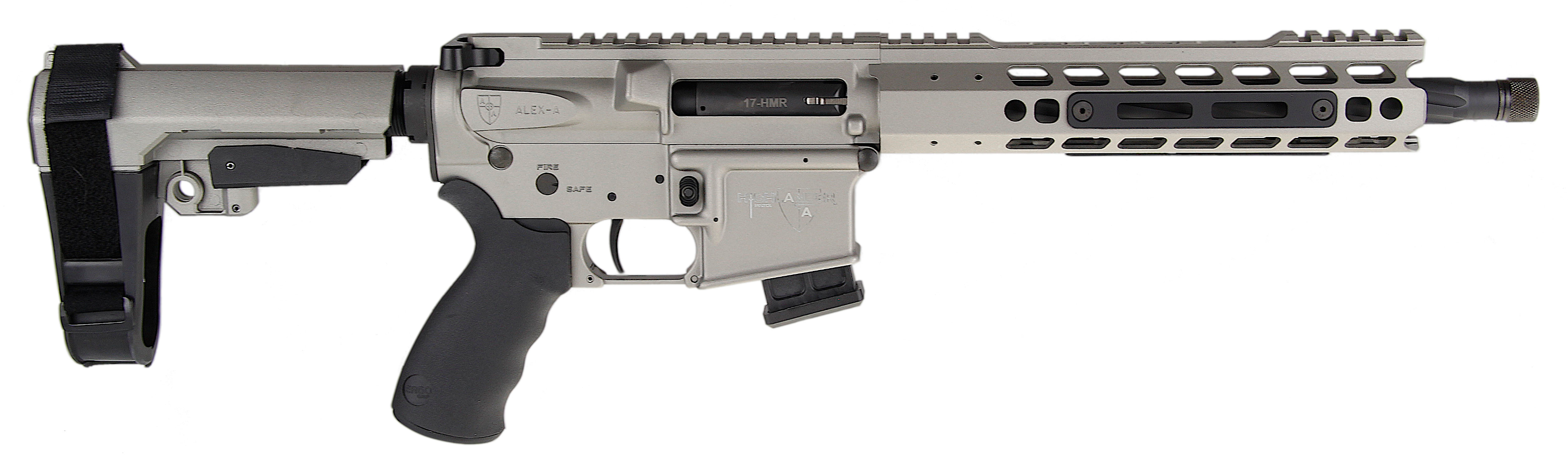 Alexander Arms Highlander, Alex*phi17sgve   Highlander Pistol 17hmr Grey