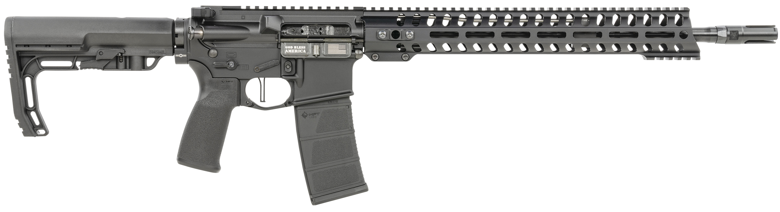 847313016447 Patriot Ordnance Factory Minuteman, Pof 01644 Minuteman Di 16 14m Rail 556 Blk