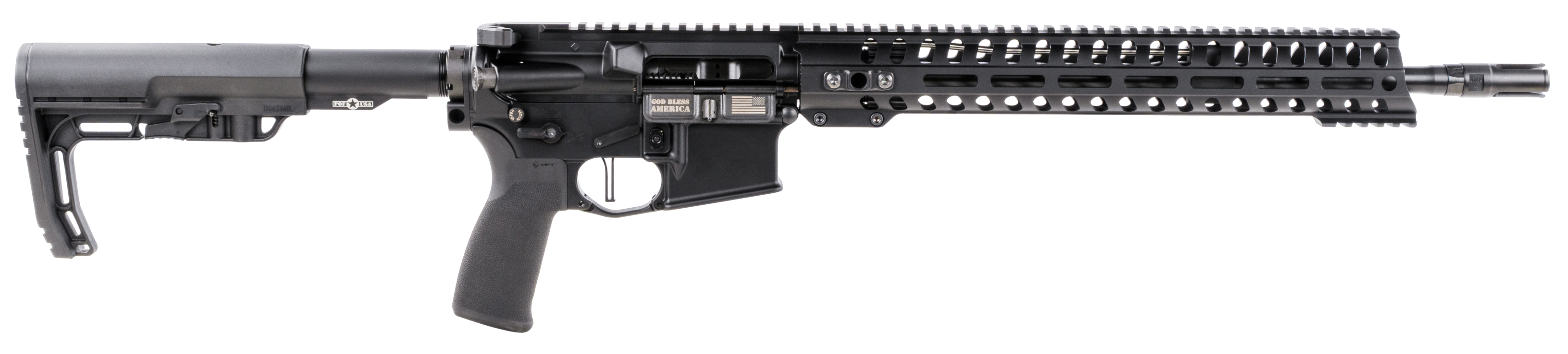 847313016485 Patriot Ordnance Factory Minuteman, Pof 01648 Minuteman Di Ca     16 14m Rail 556  Blk