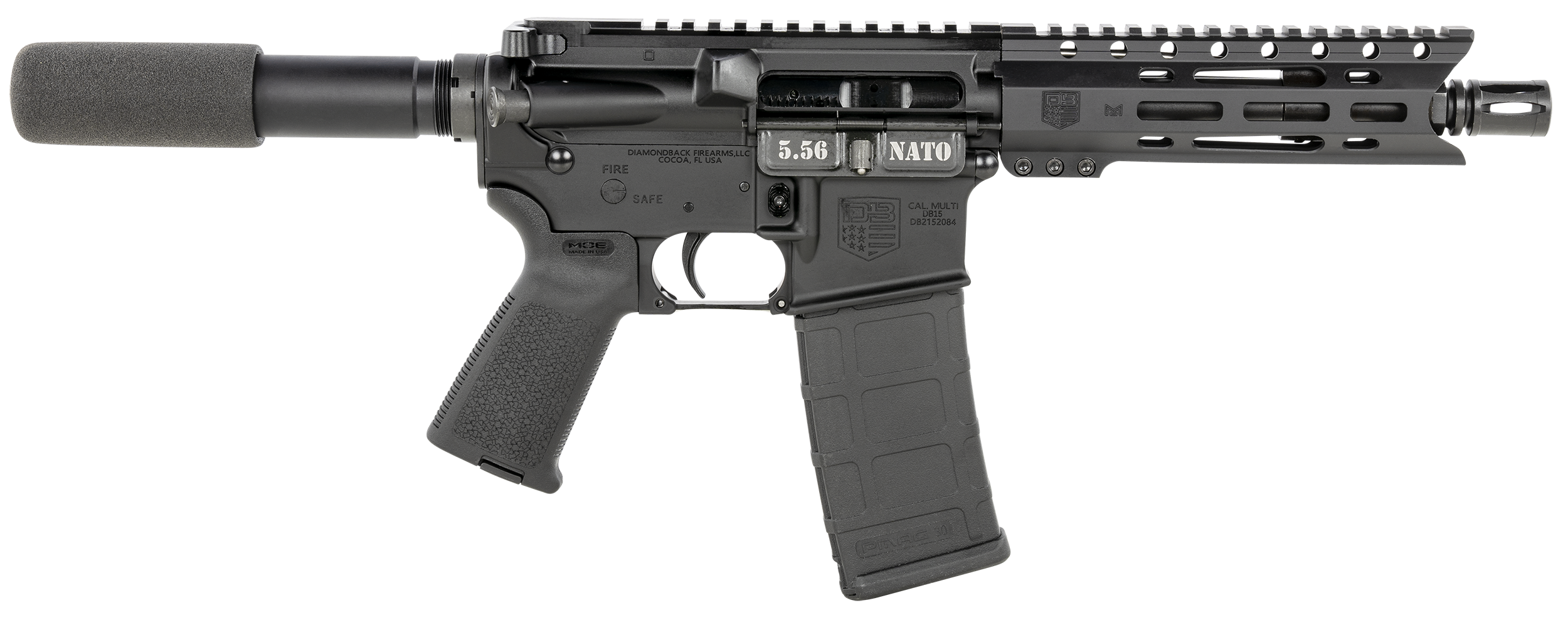 810035751446 Diamondback Db15, Dia Db15pcml7b     5.56   7in Crbn Pstl 30r    Blk