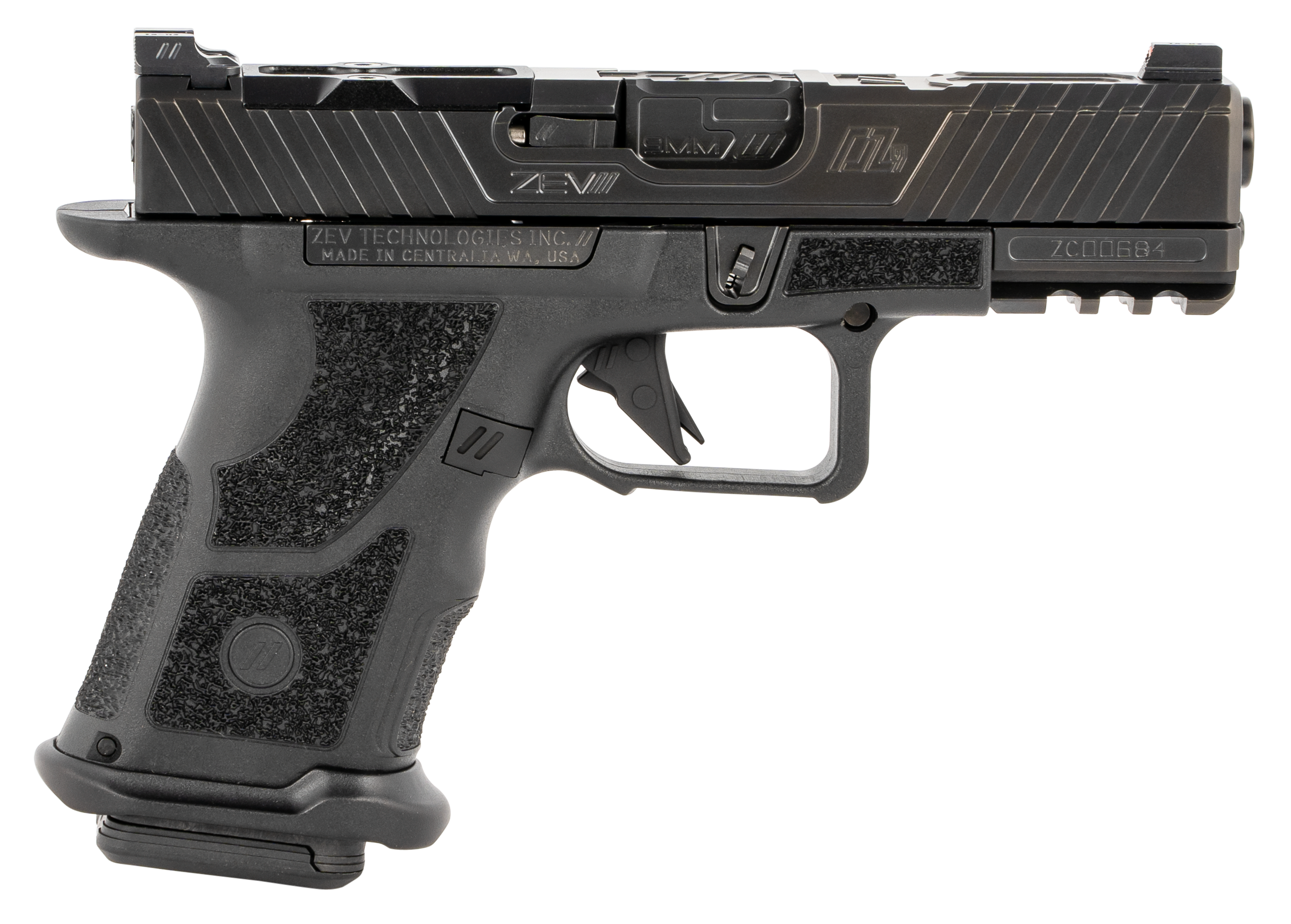 Zev Oz9, Zev Oz9c-cpt-b-b-ns       Oz9 9mm Compact