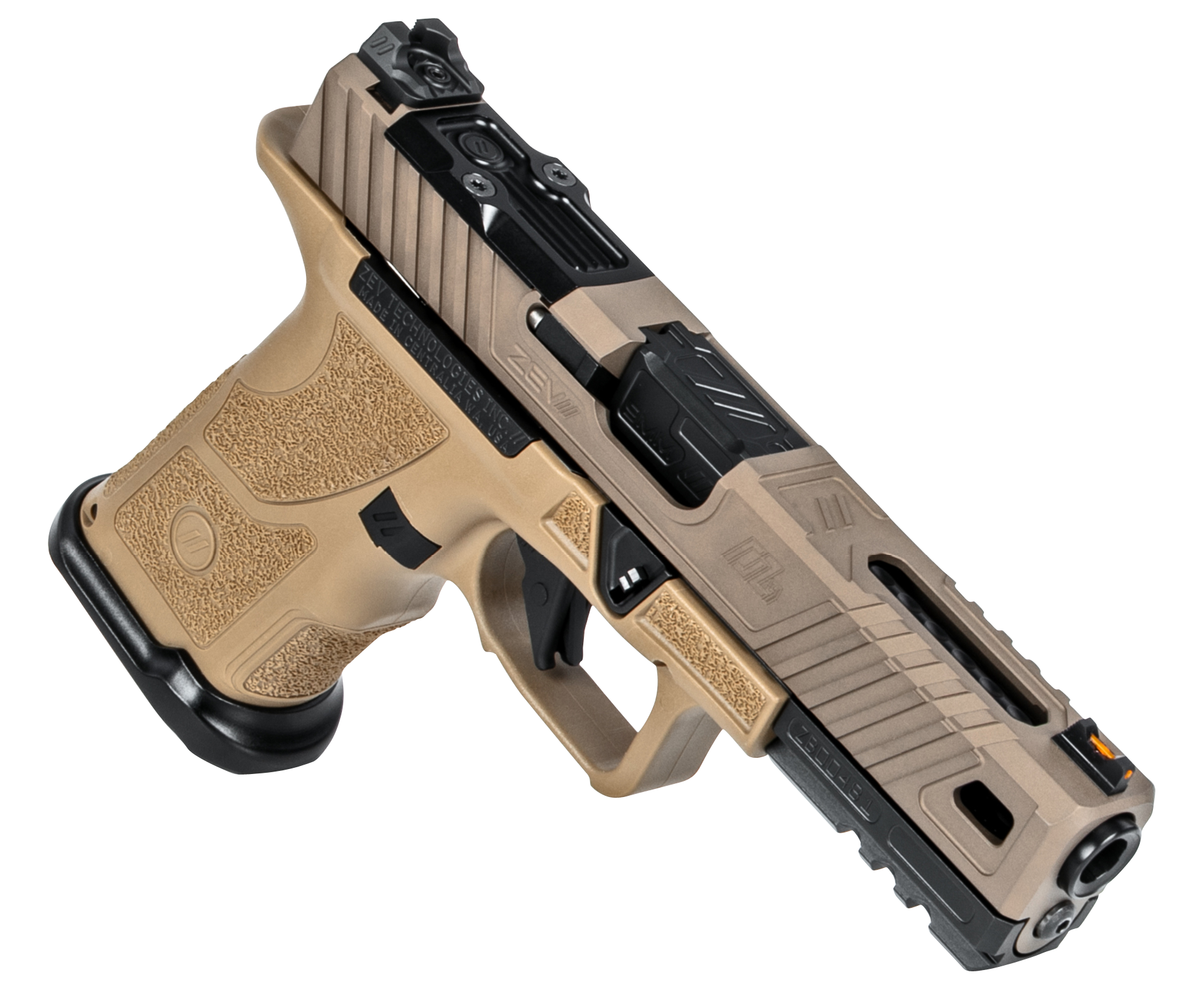 811338035592 Zev Oz9, Zev Oz9-std-covert-fde-b  Oz9 9mm Covert Fde Sld