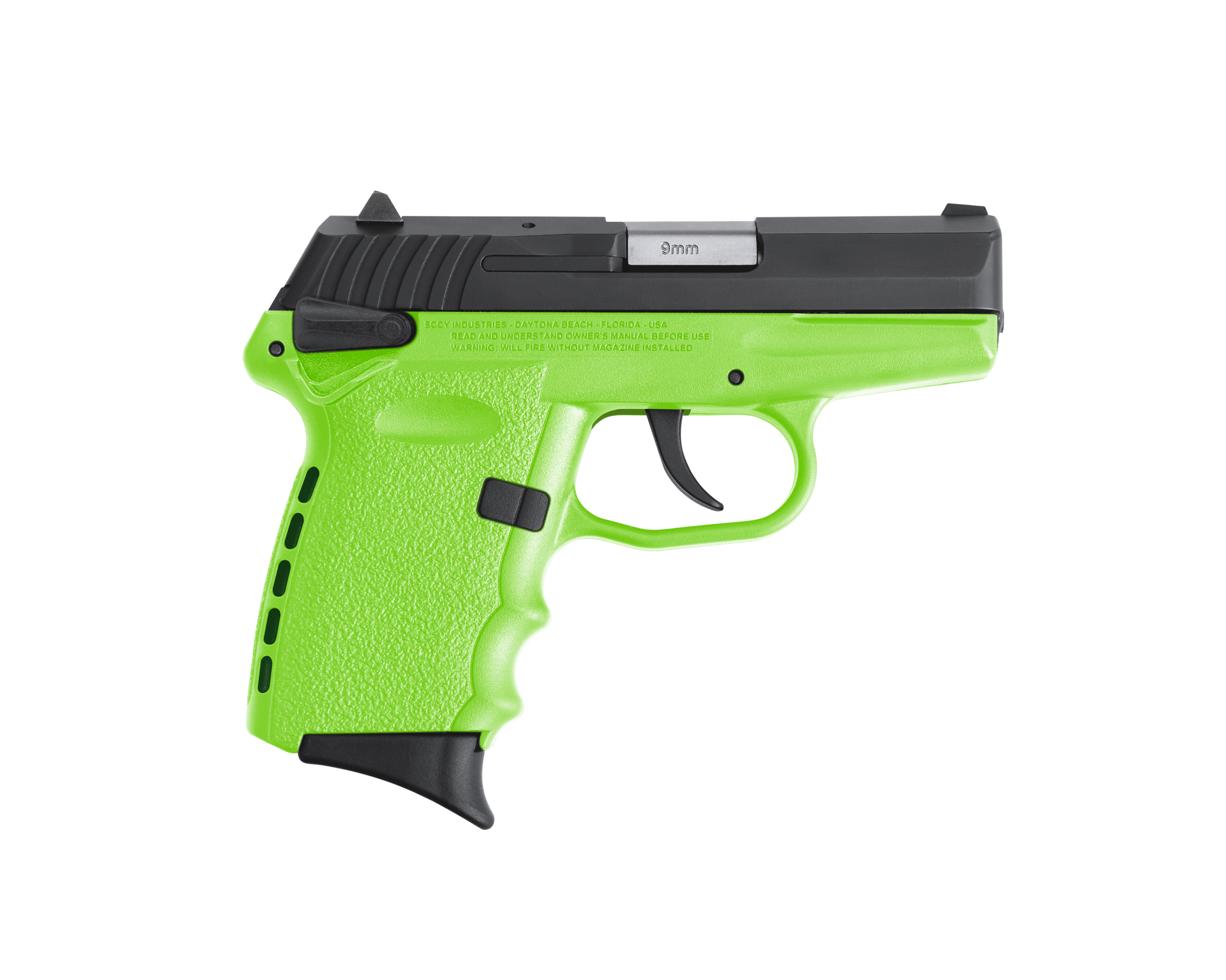 850013592074 Sccy Industries Cpx-1, Sccy Cpx-1cblgrd 9mm Blk Slide Lime Grp Rd Dot 10r