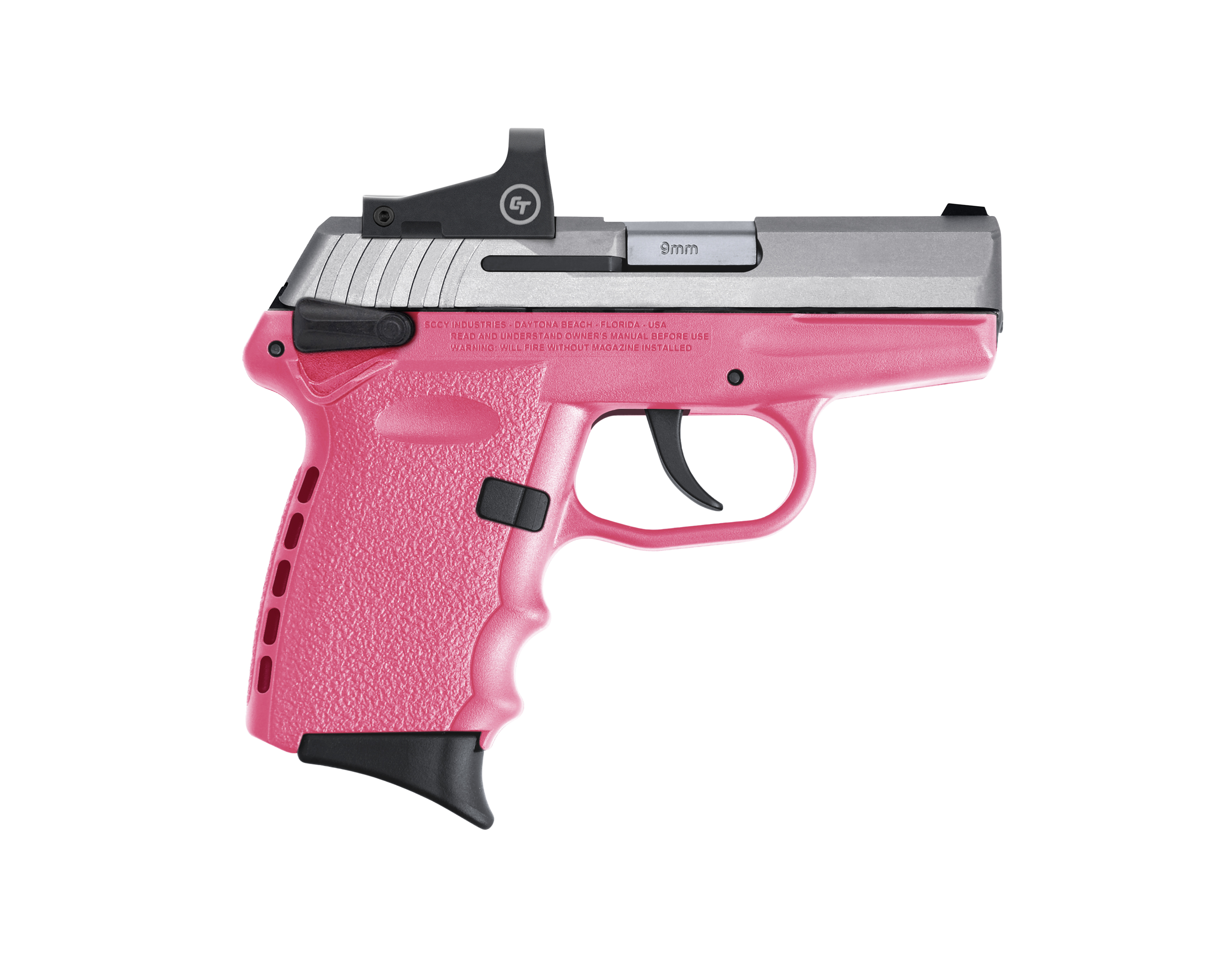 850013592166 Sccy Industries Cpx-1, Sccy Cpx-1ttpkrd 9mm Tt Slide Pnk Grip Rd Dot 10r