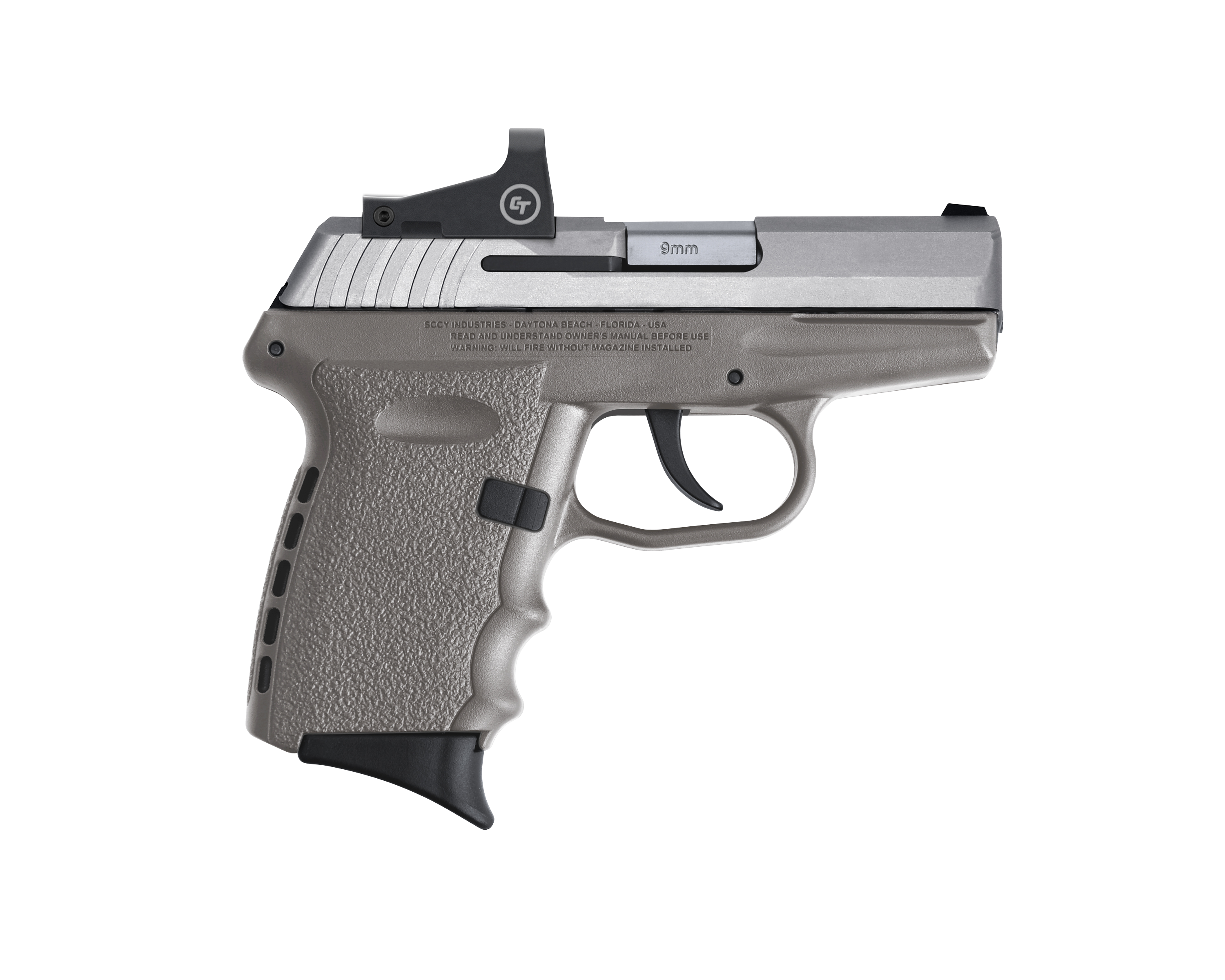 850013592357 Sccy Industries Cpx-2, Sccy Cpx-2ttsgrd 9mm Tt/sgry Nosafe Red Dot 10r