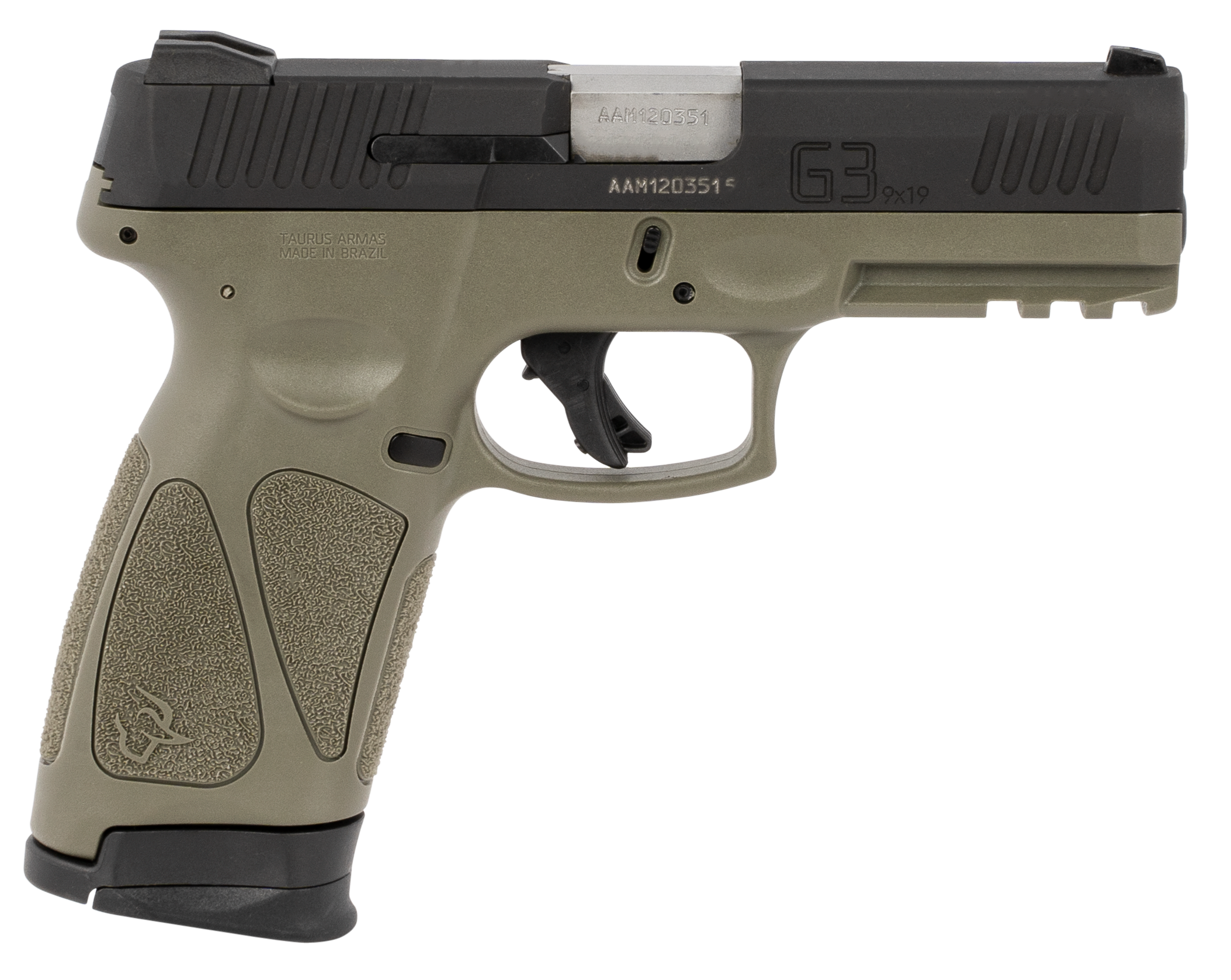 725327619192 Taurus G3, Tau 1g3941o15 G3 9mm 4in 15/15 Og/bk